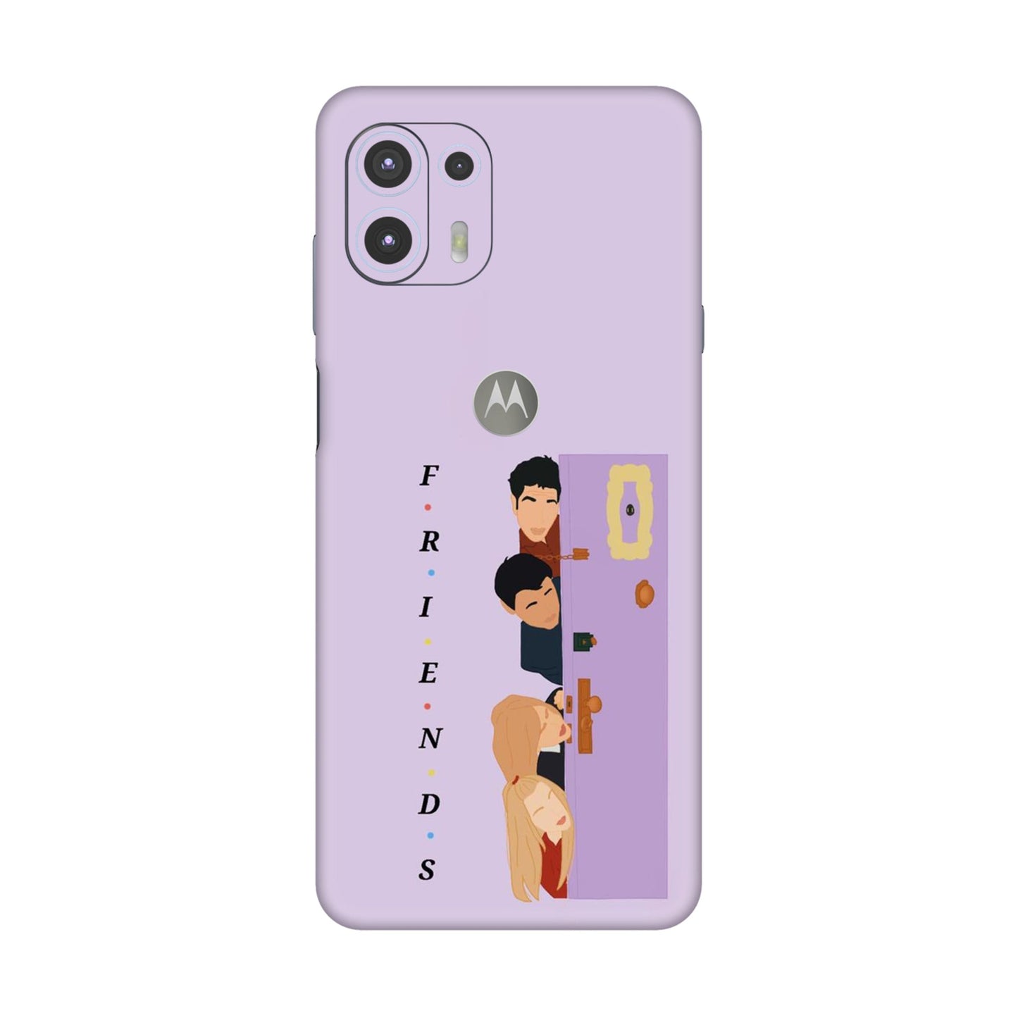 Purple Door Peeker Mobile Skin For Motorola Edge 20 Fusion