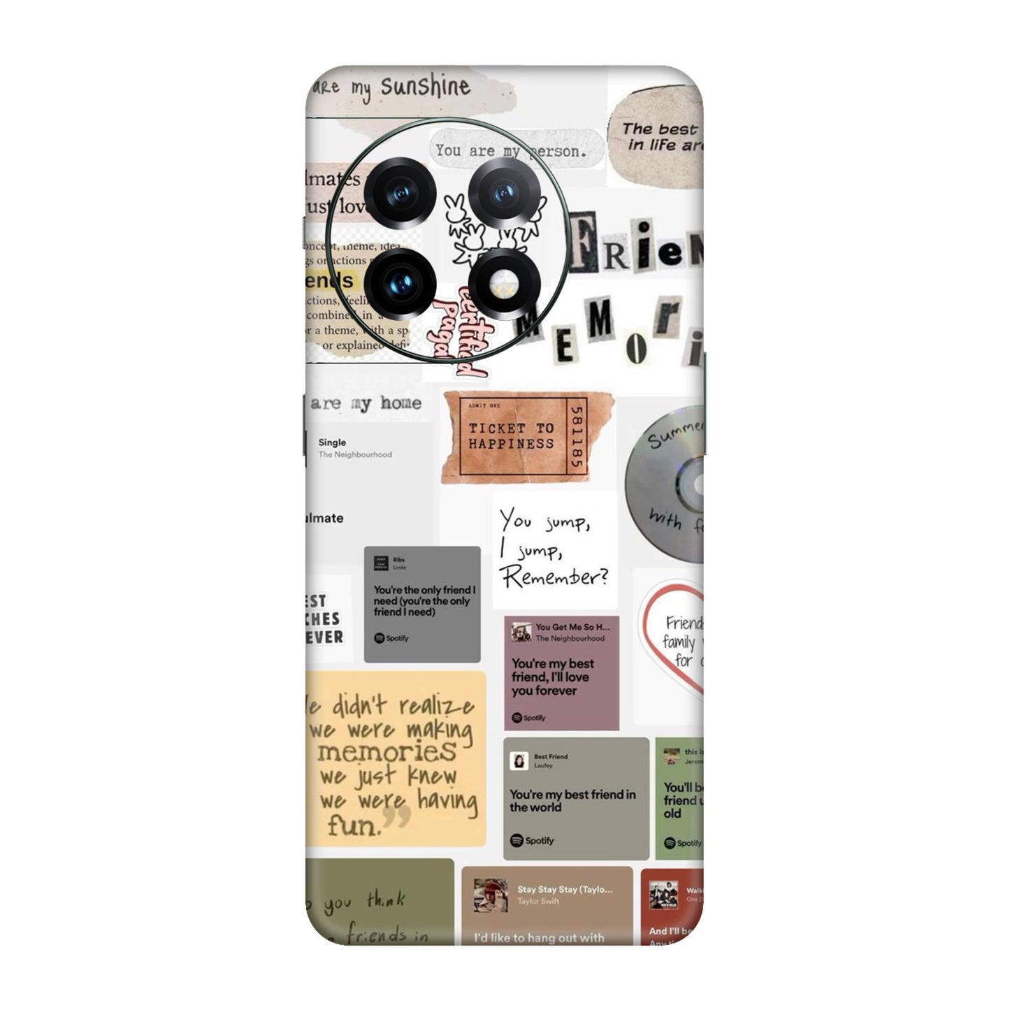 Soulmates & Memories Collage Mobile Skin For OnePlus 11