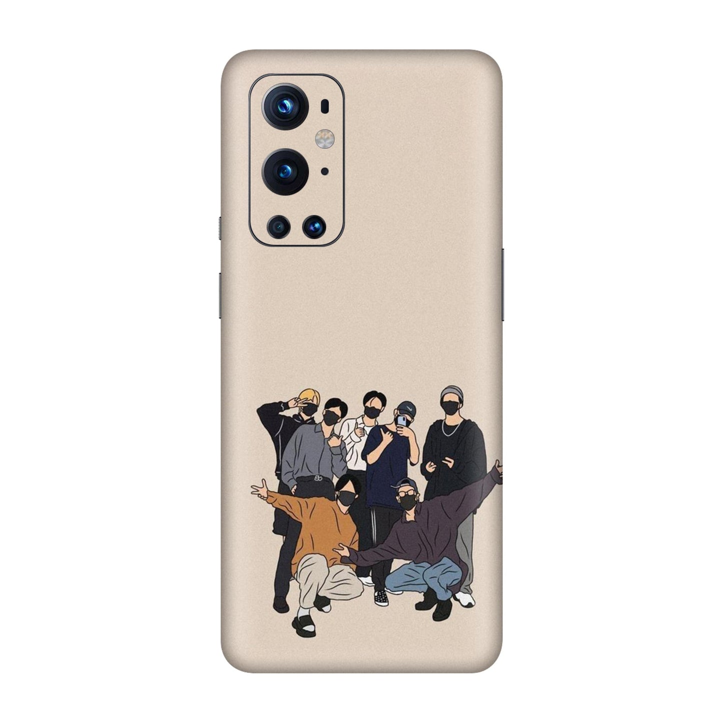 Minimalist Masked Crew Mobile Skin For OnePlus 9 Pro