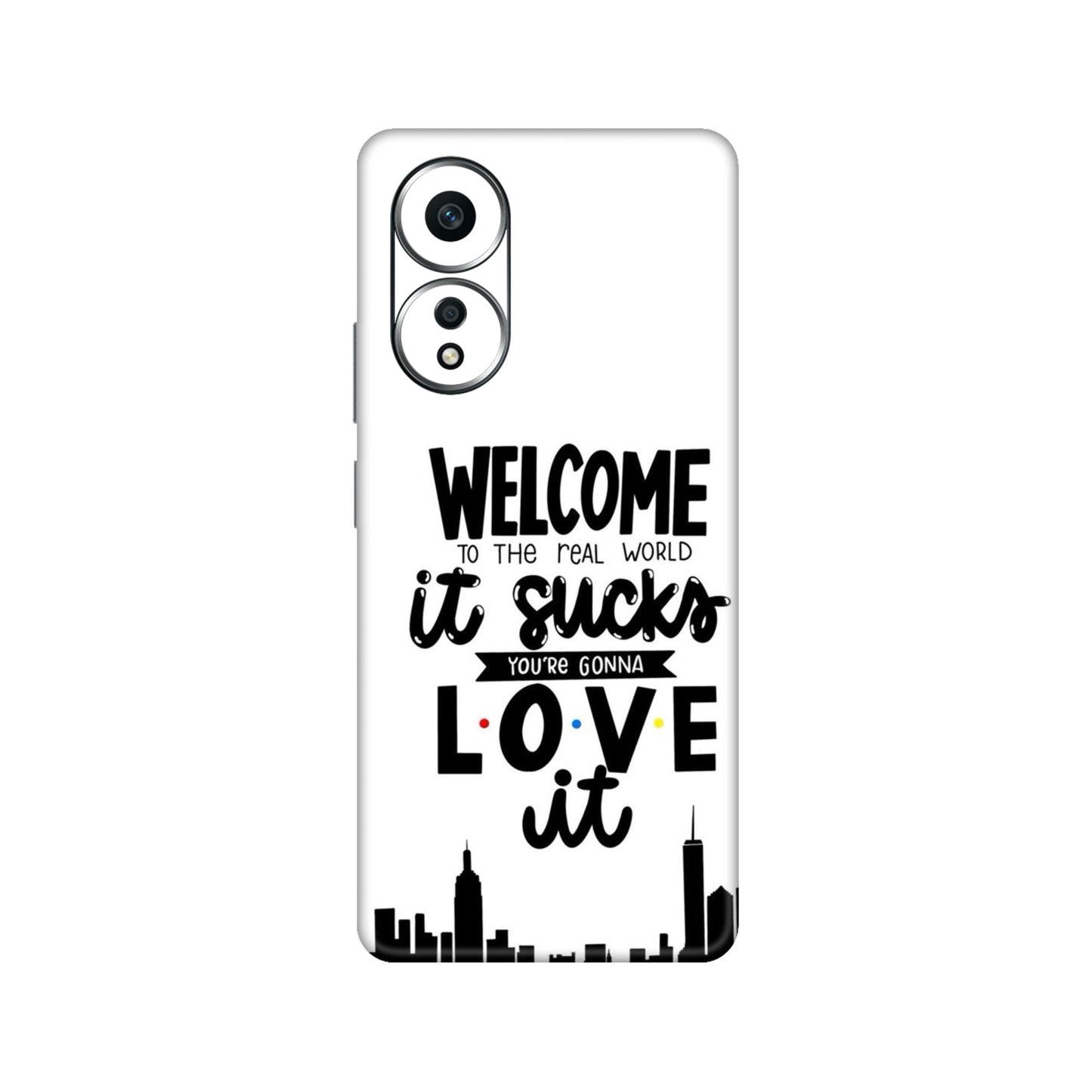 Real World NYC Quote Mobile Skin For Oppo A58 4G