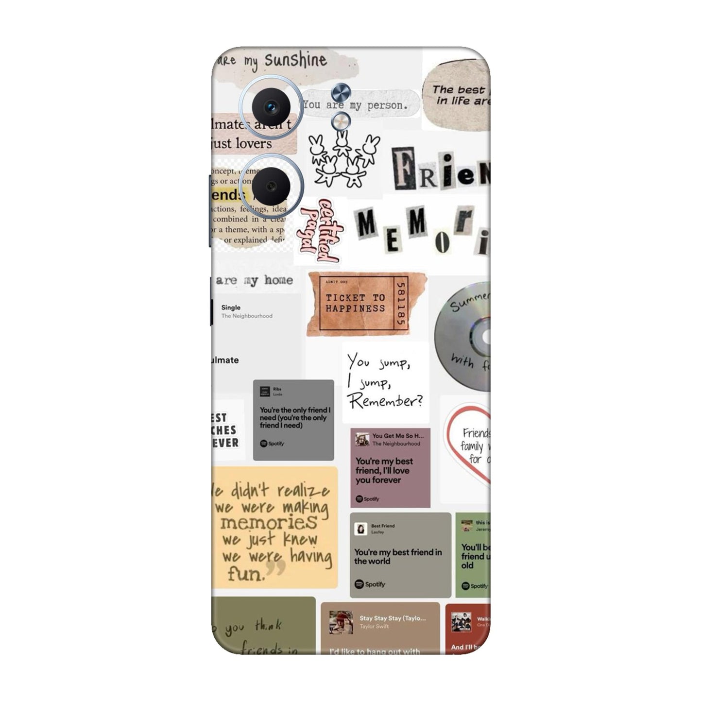Soulmates & Memories Collage Mobile Skin For Oppo A5x 5G