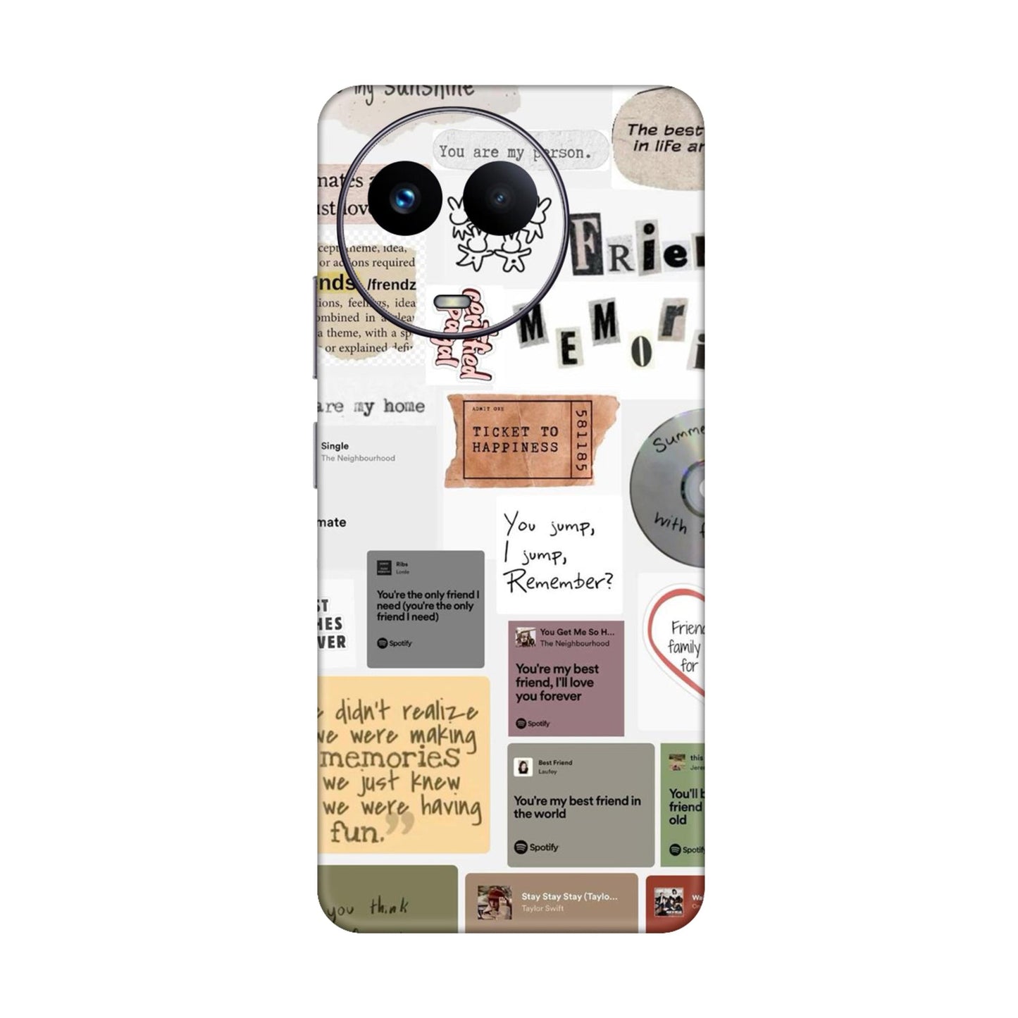 Soulmates & Memories Collage Mobile Skin For Realme 11 5g