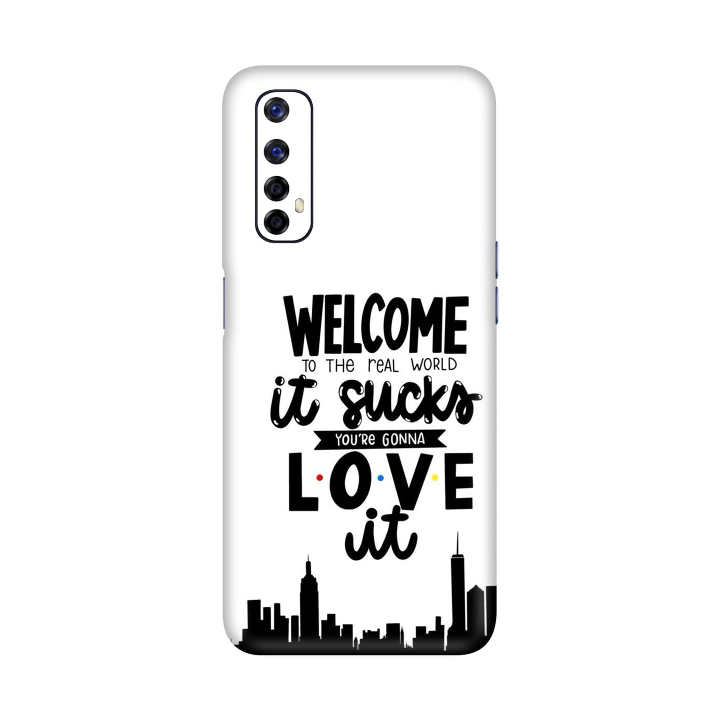 Real World NYC Quote Mobile Skin For Realme Narzo 20 Pro