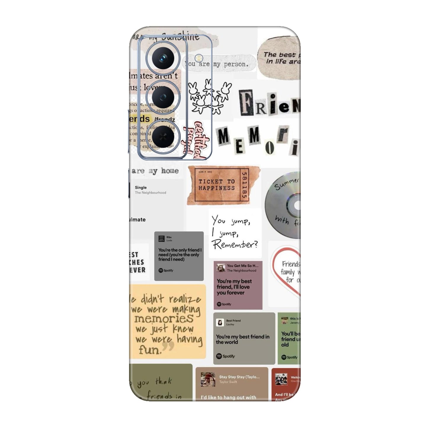 Soulmates & Memories Collage Mobile Skin For Realme P3x 5g