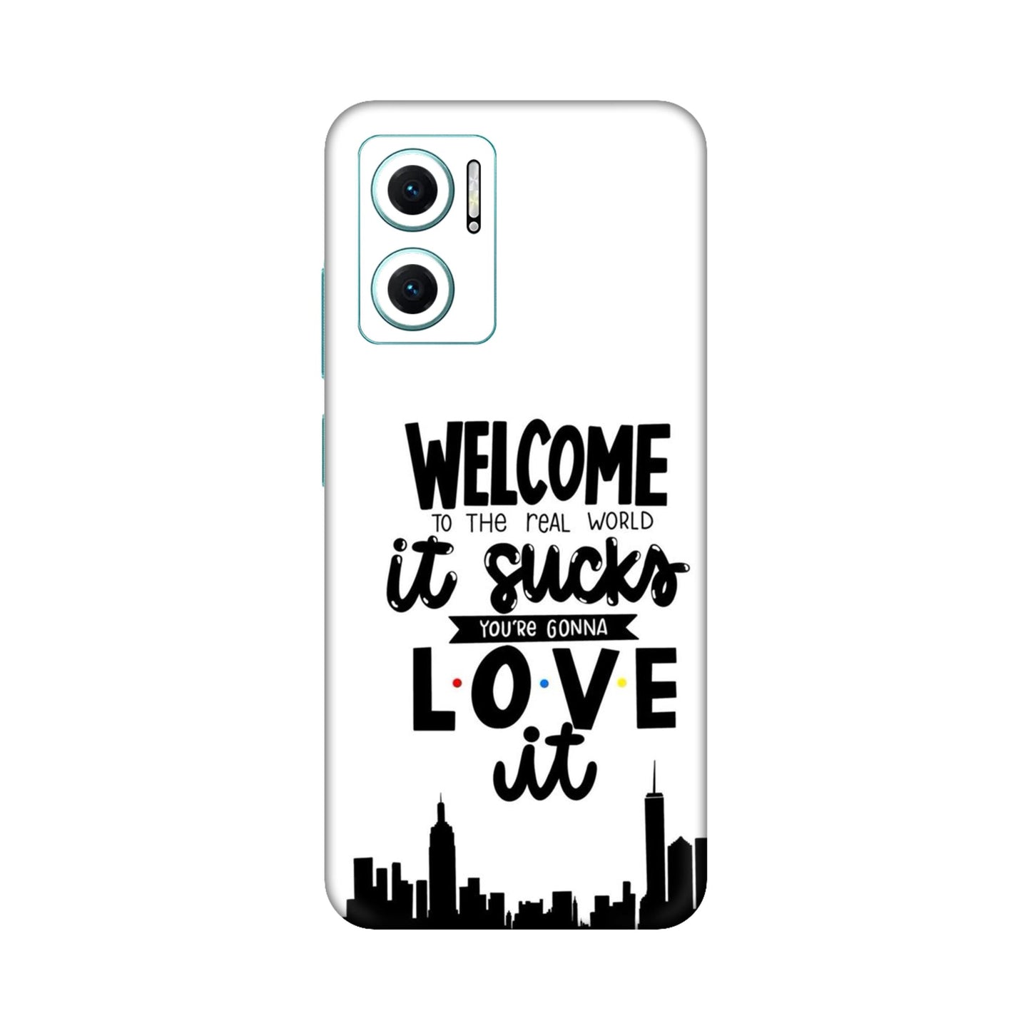 Real World NYC Quote Mobile Skin For Redmi 11 Prime 5g