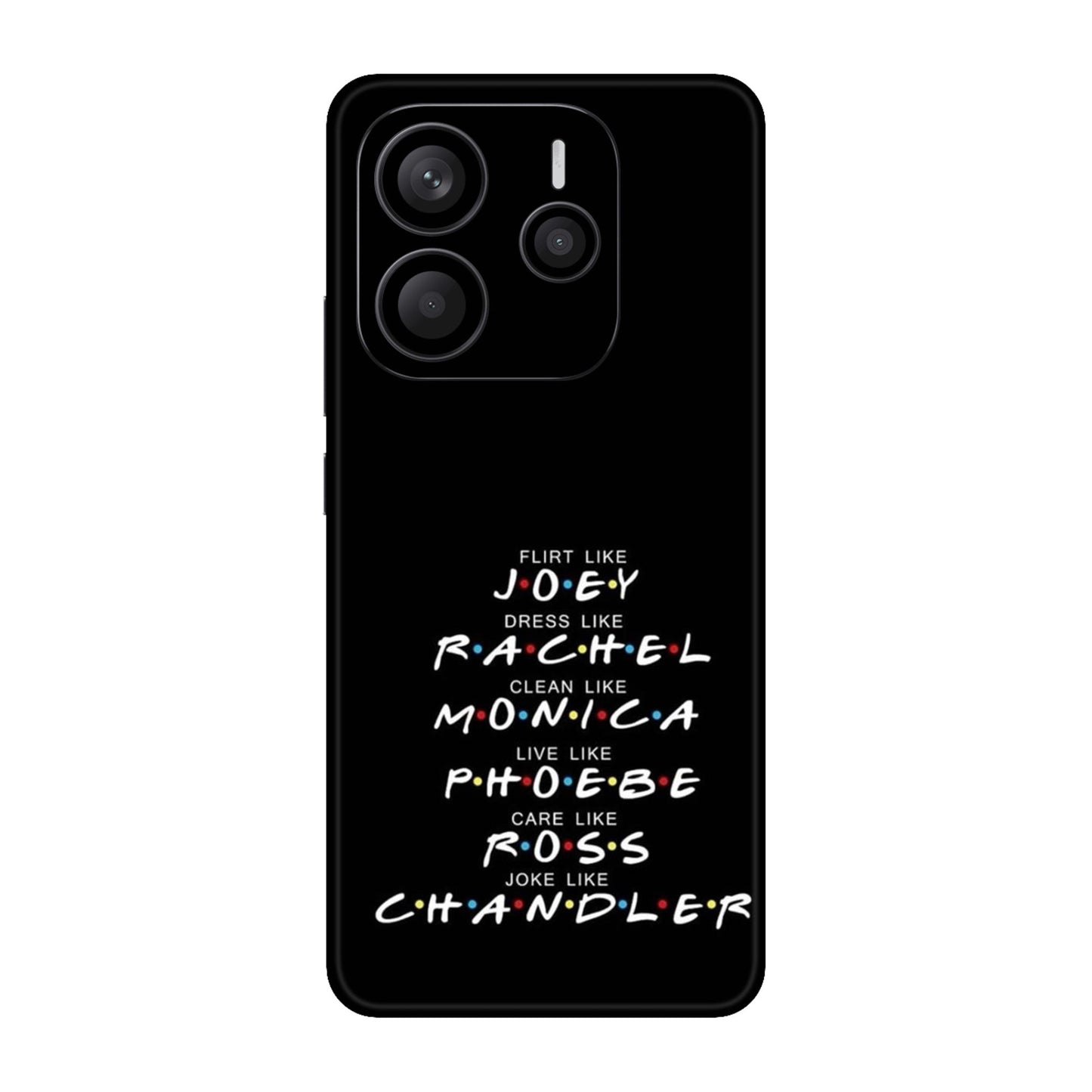 Friends Character Traits Mobile Skin For Redmi Note 14 5g