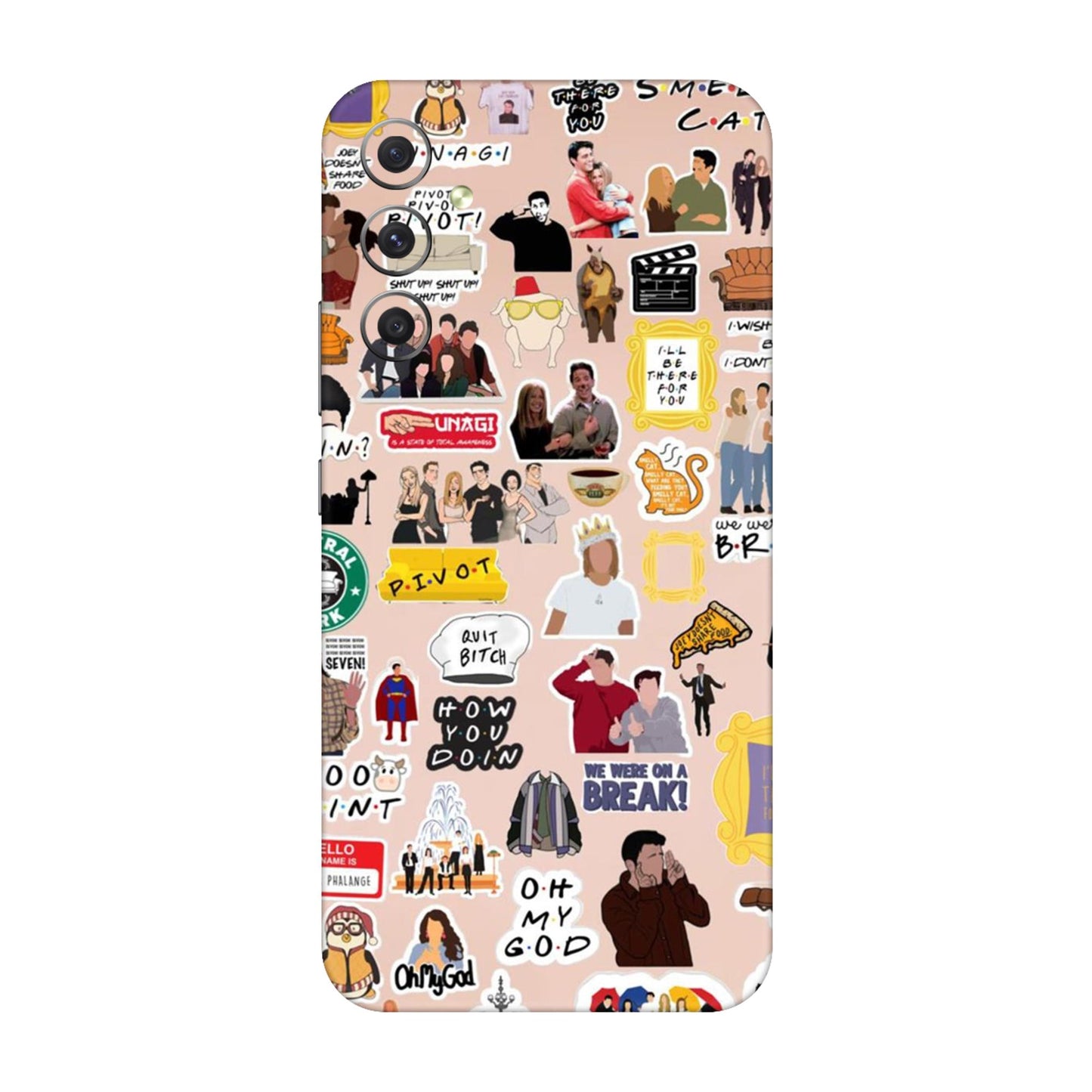 Ultimate Friends Sticker Bomb Mobile Skin For Samsung Galaxy A34 5g
