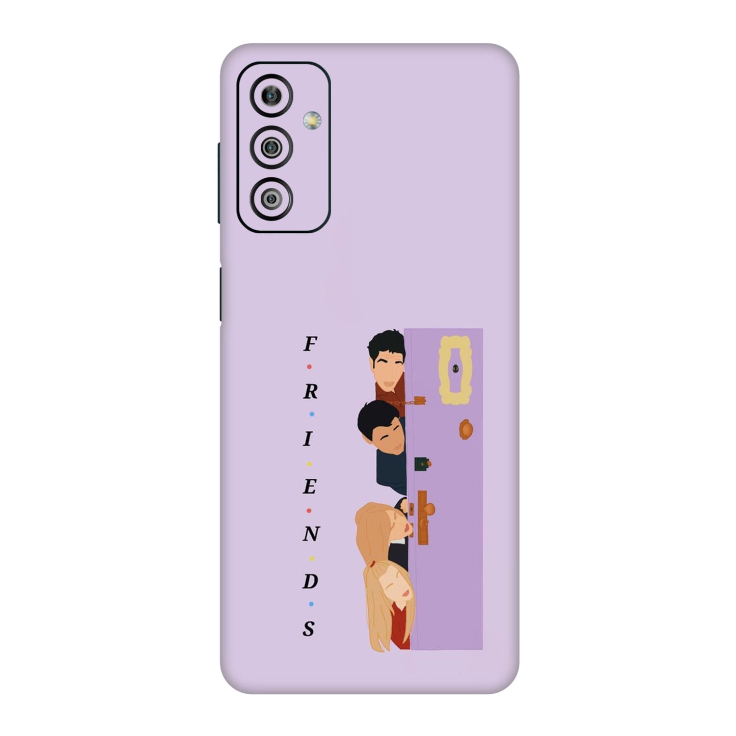 Purple Door Peeker Mobile Skin For Samsung Galaxy F23 5g