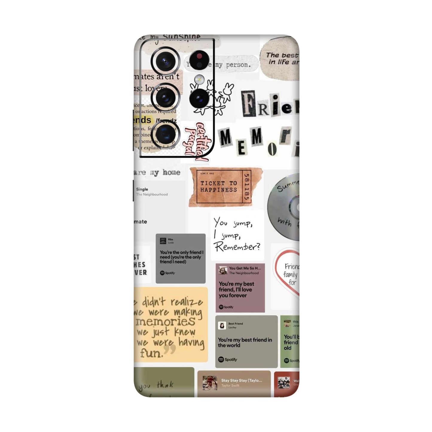 Soulmates & Memories Collage Mobile Skin For Samsung Galaxy S21 Ultra 5g