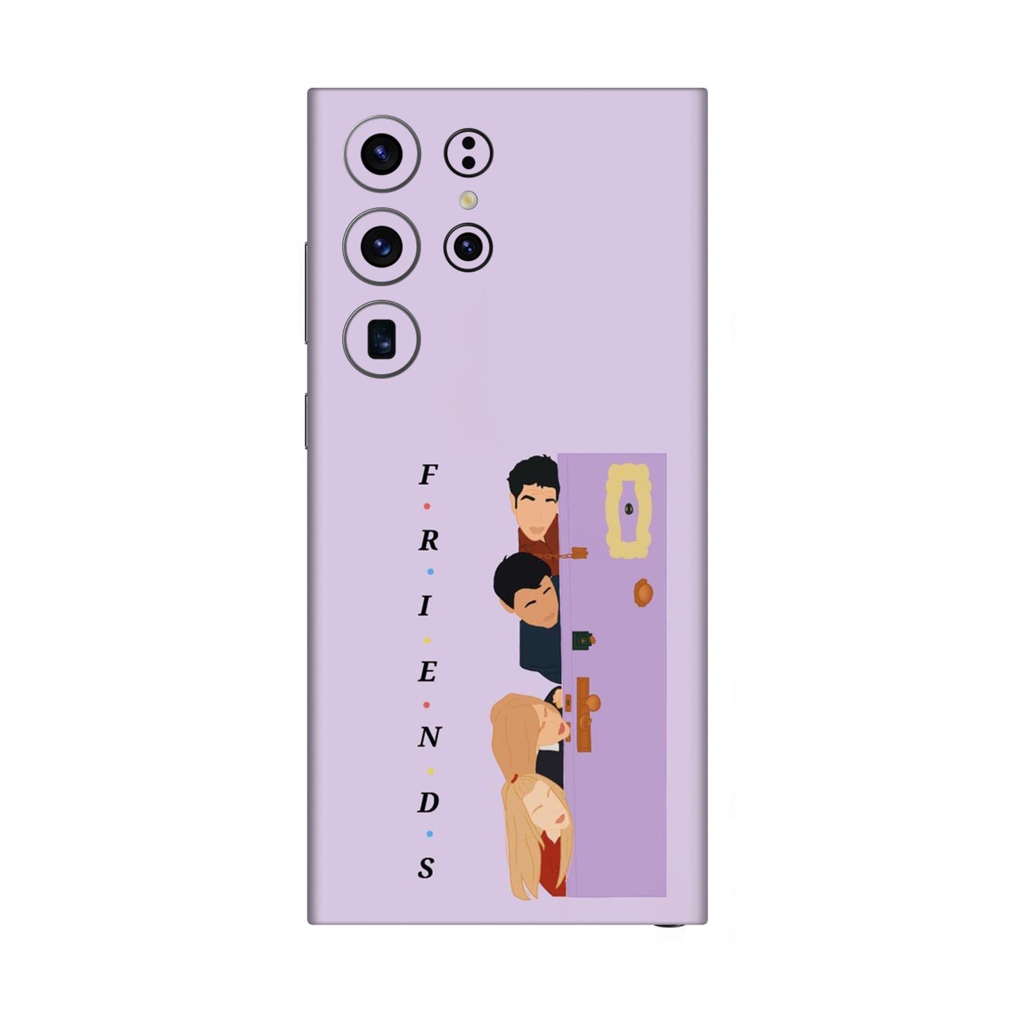 Purple Door Peeker Mobile Skin For Samsung Galaxy S23 Ultra 5g
