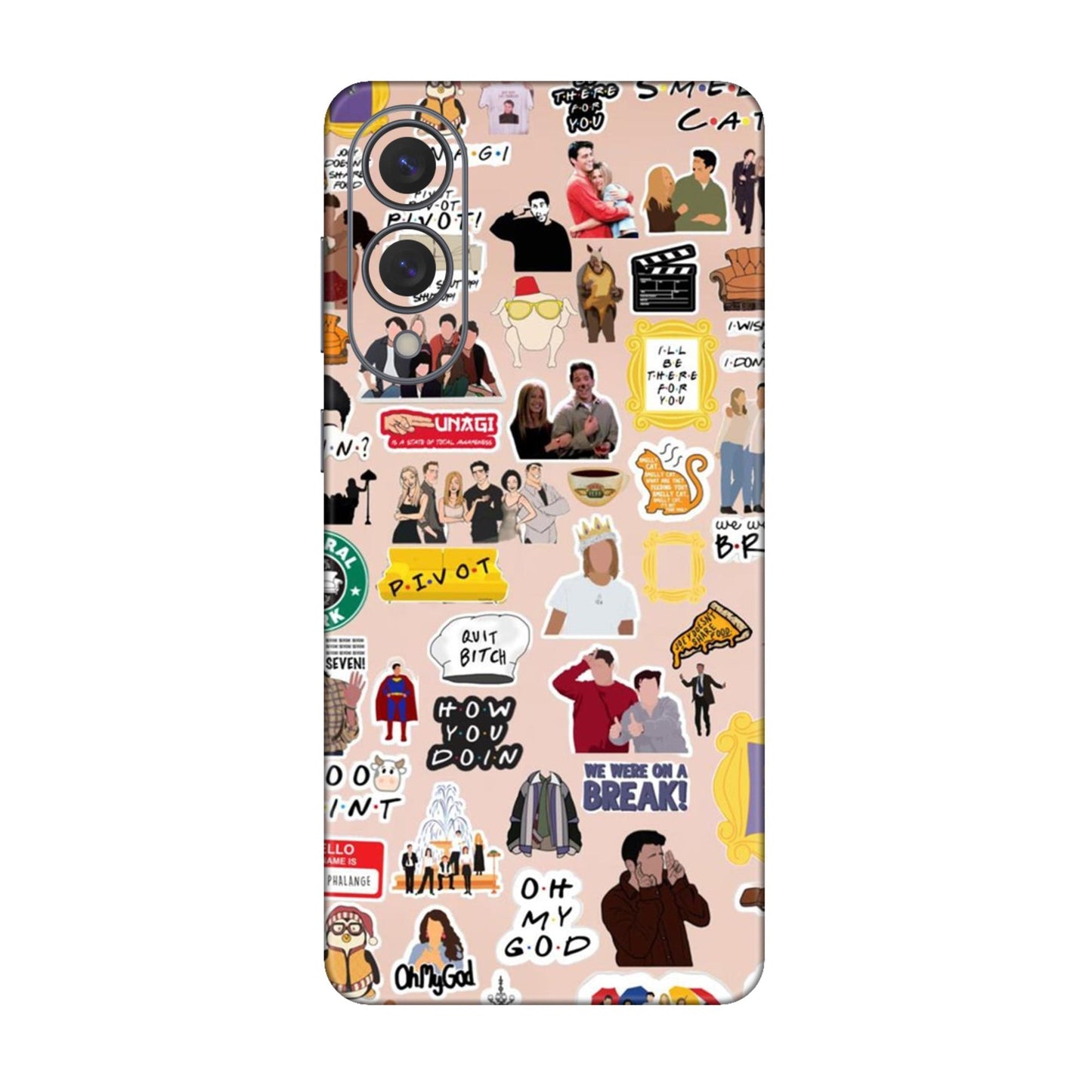 Ultimate Friends Sticker Bomb Mobile Skin For Samsung Galaxy S25 Edge 5g