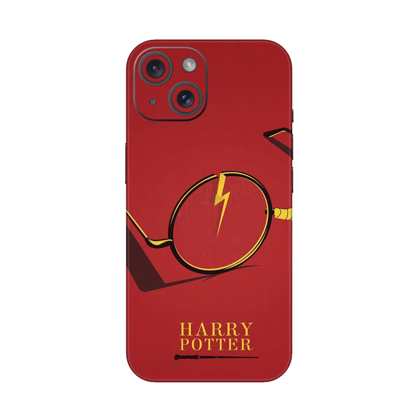 Minimalist Harry Potter Glasses Mobile Skin For iPhone 15
