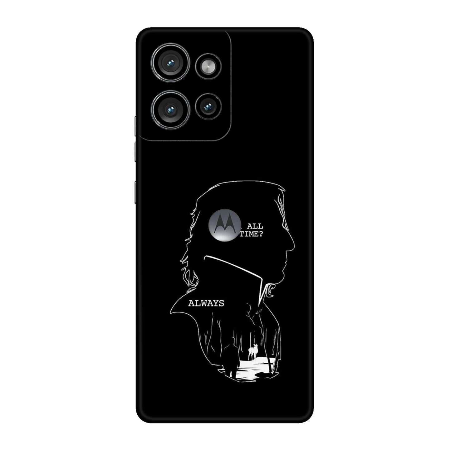 Severus Snape Always Silhouette Mobile Skin For Motorola Edge 50 5G