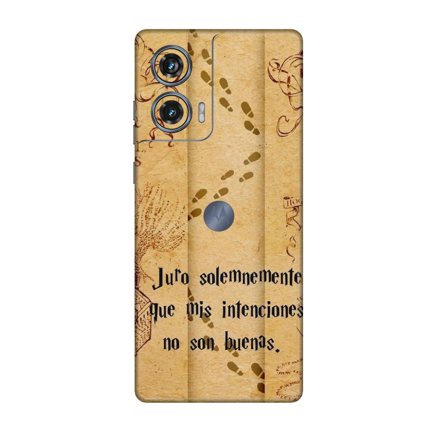 Marauders Map Spanish Edition Mobile Skin For Motorola Edge 50 Fusion 5G