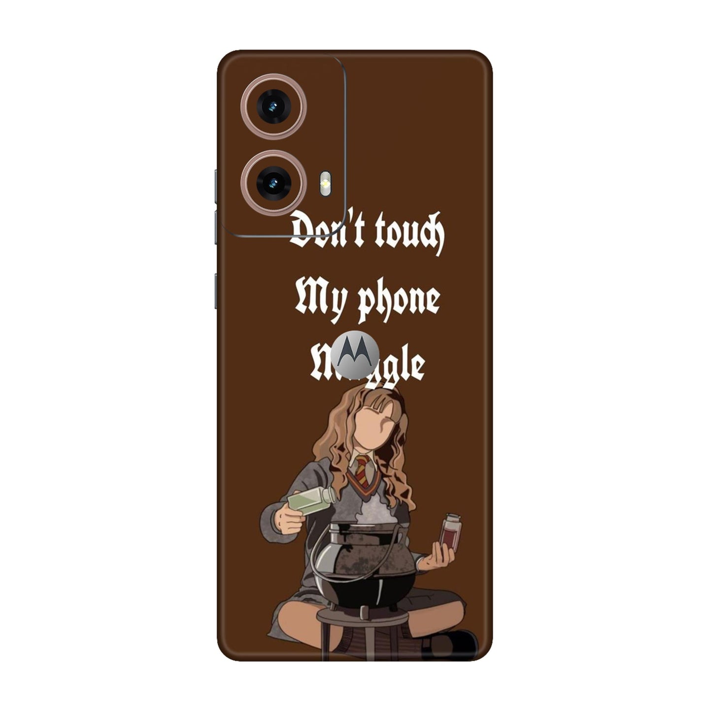 Hermione Dont Touch My Phone, Muggle Mobile Skin For Motorola G85 5G