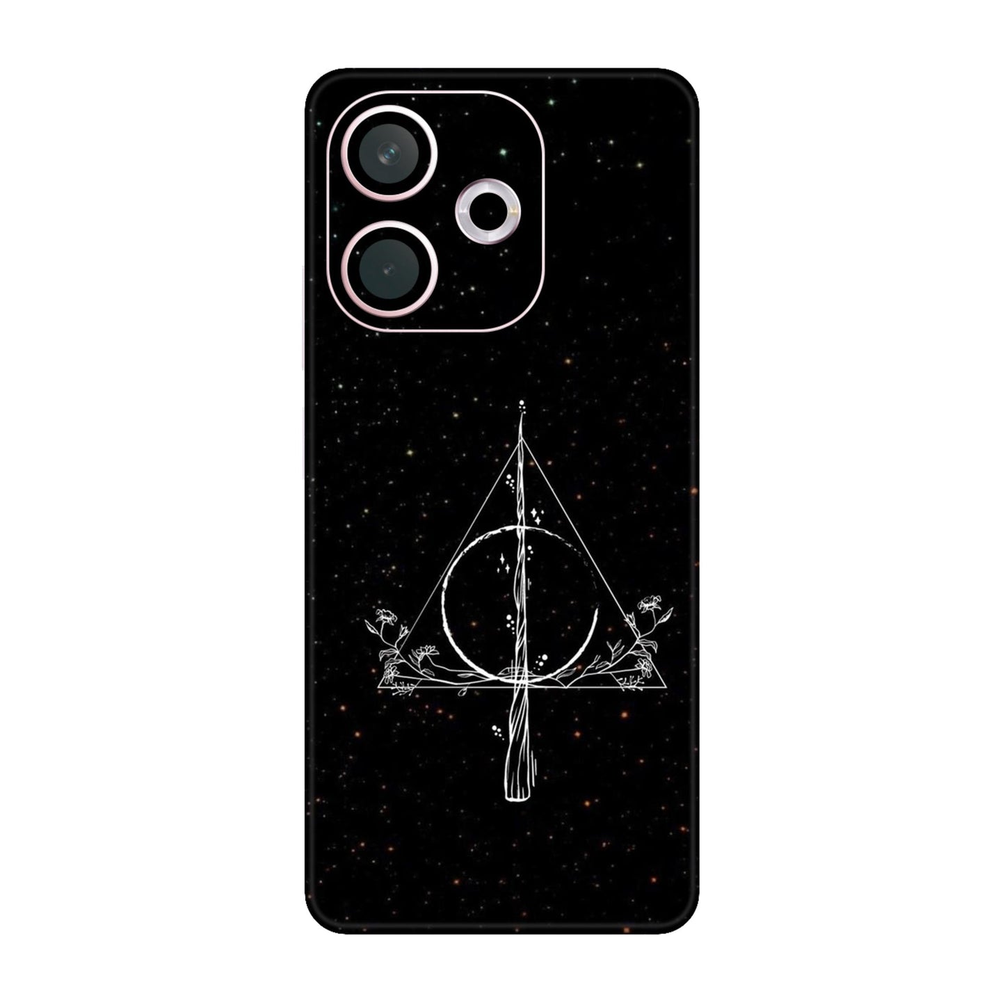 Floral Deathly Hallows Mobile Skin For Oppo A5 Pro 5g