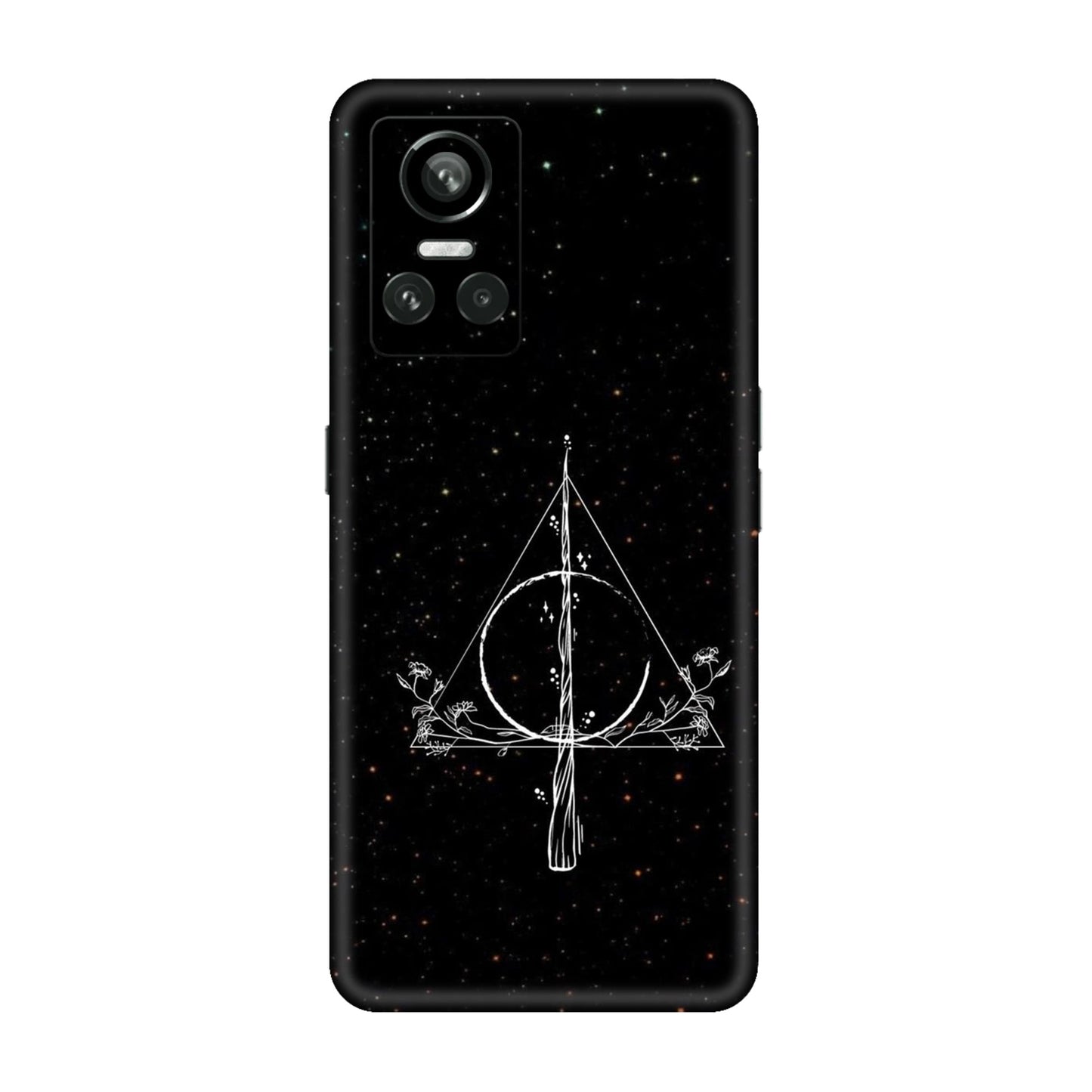 Floral Deathly Hallows Mobile Skin For Realme GT Neo 3 5g