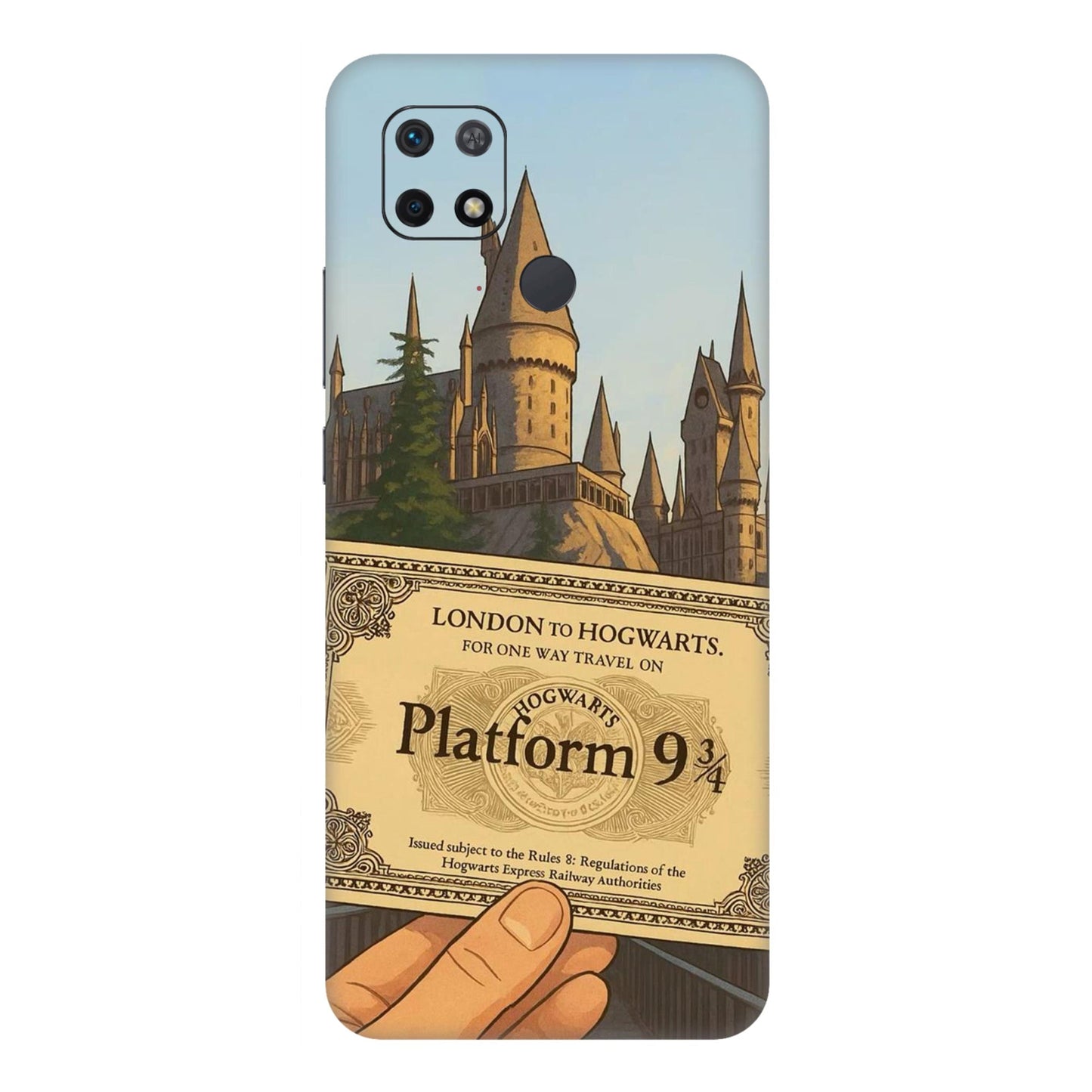 Hogwarts Express Ticket Mobile Skin For Redmi 10