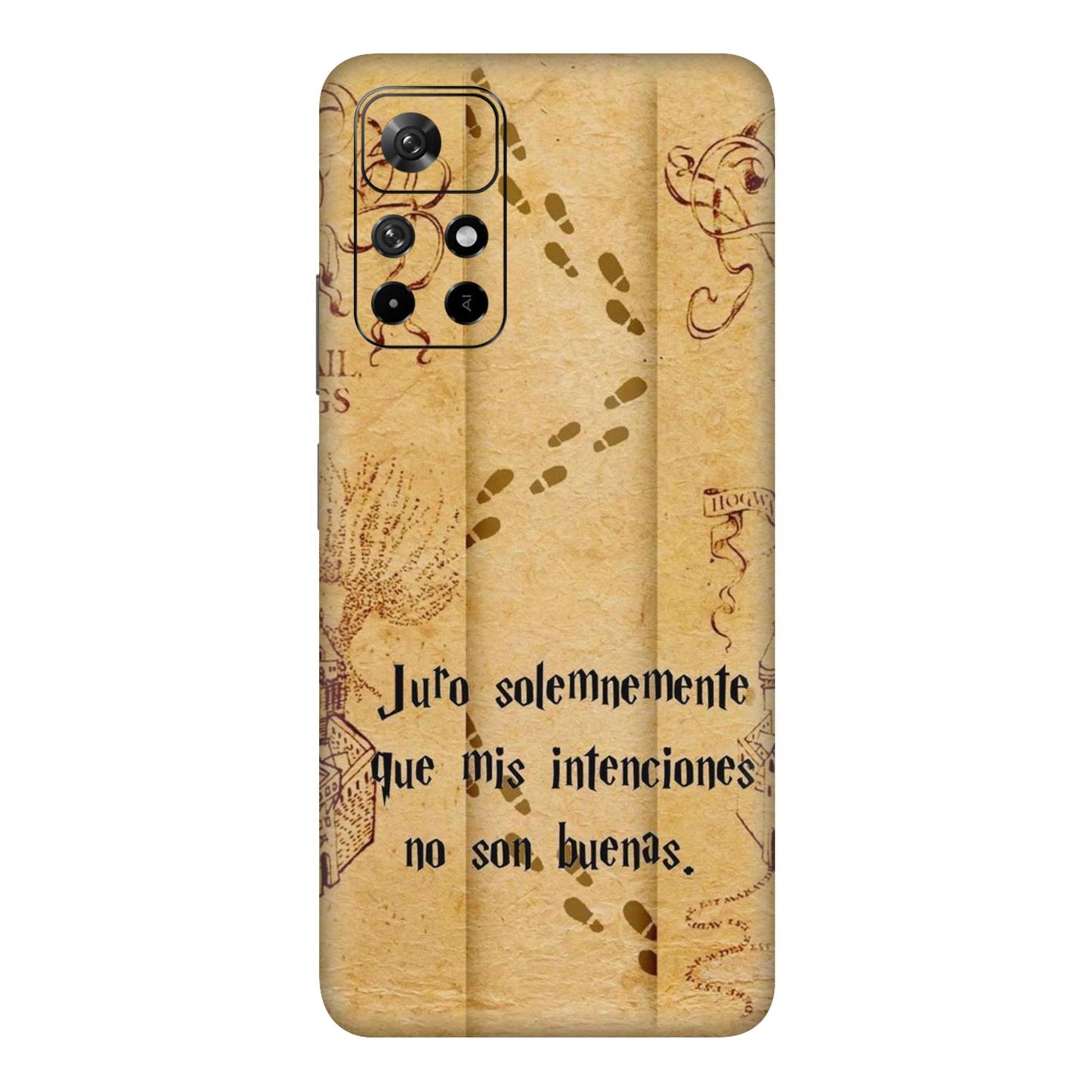 Marauders Map Spanish Edition Mobile Skin For Redmi Note 11T 5g