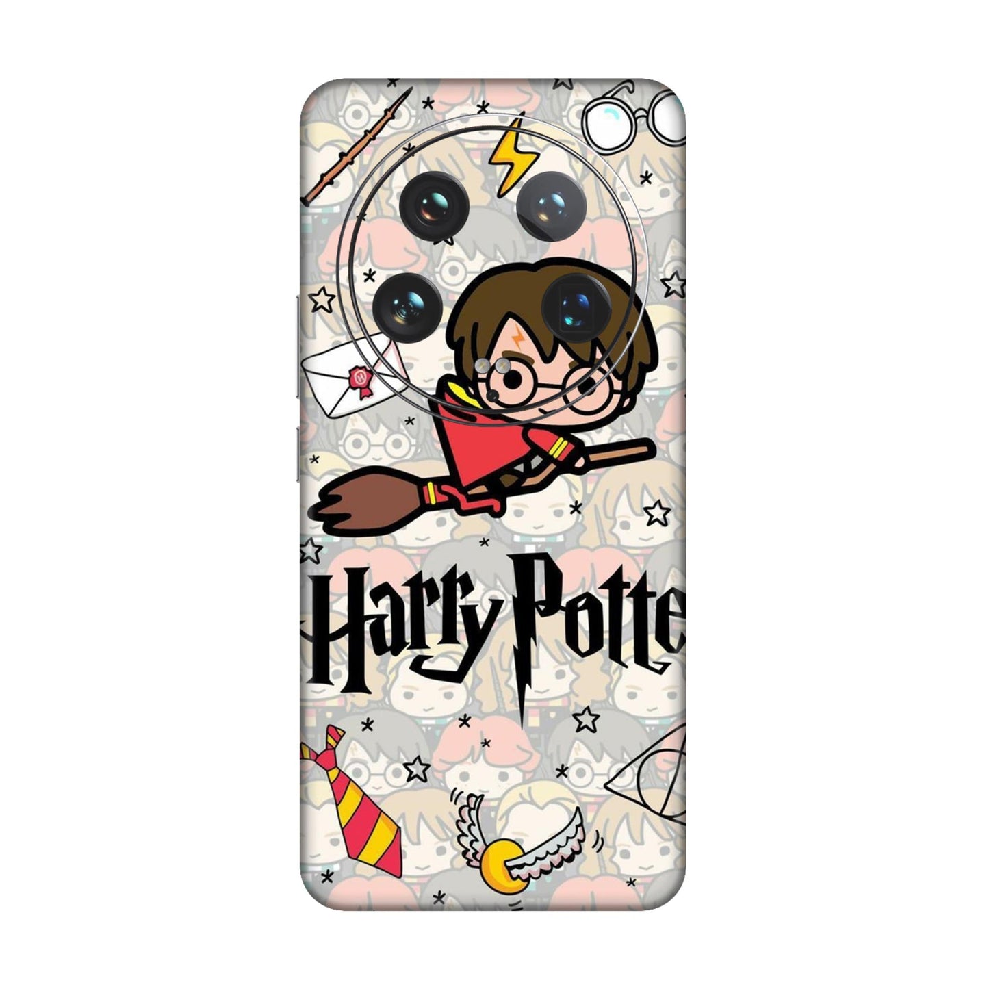 Chibi Harry Potter Magic Icons Mobile Skin For Xiaomi 14 Ultra 5g