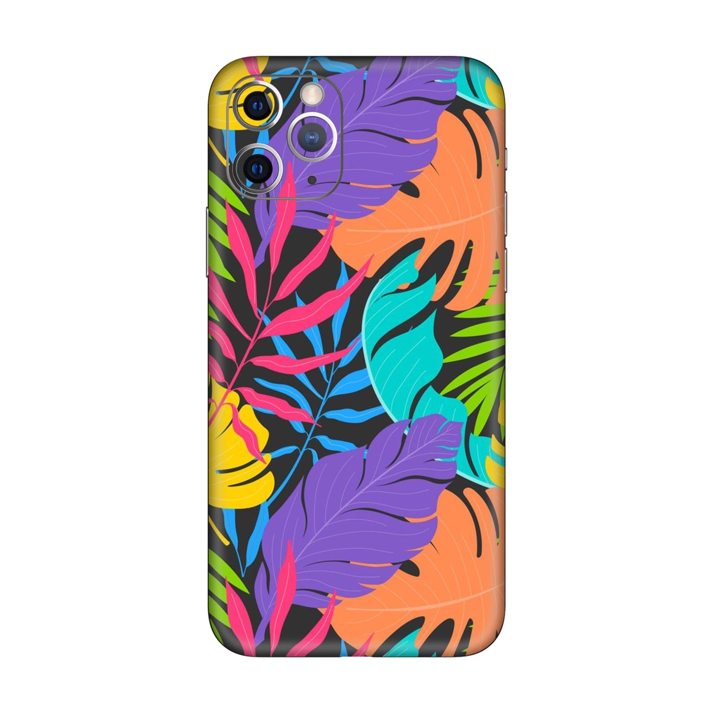 Neon Jungle Leaves Mobile Skin For iPhone 11 Pro Max