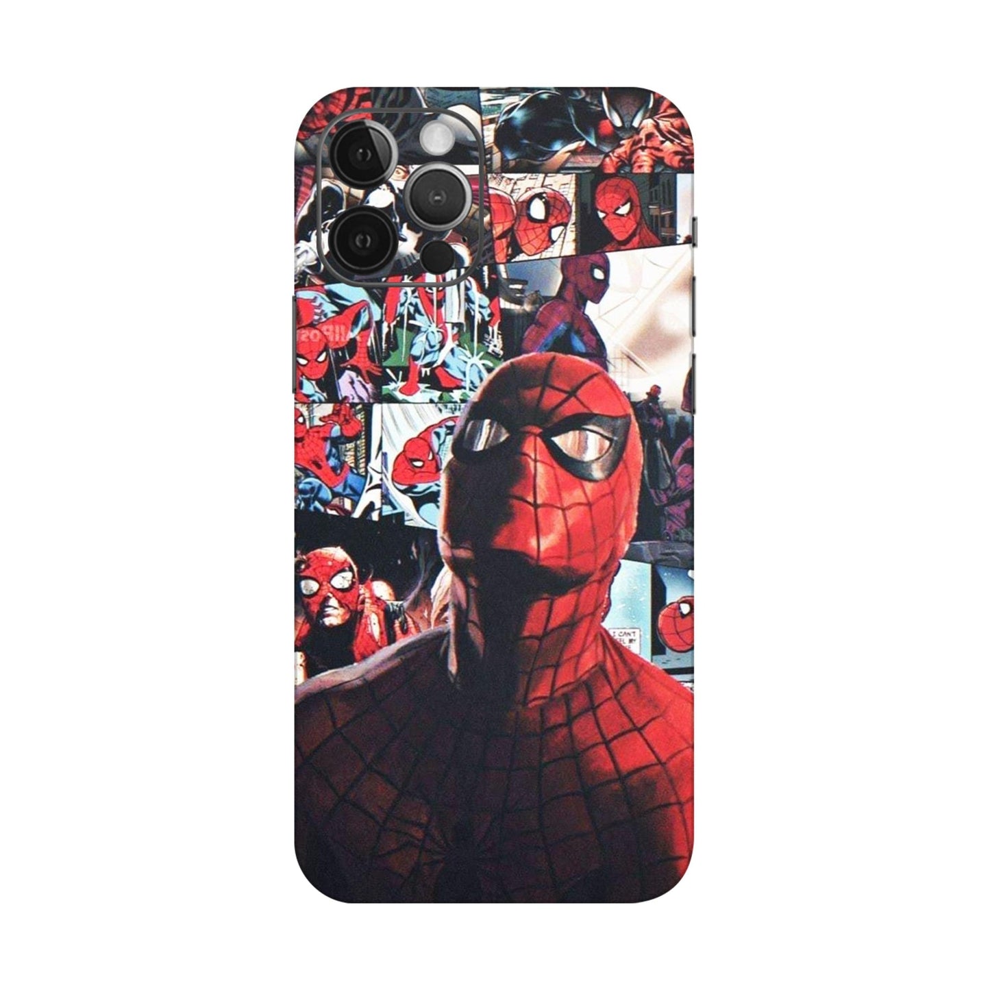 Vintage Spider Man Collage Mobile Skin For iPhone 12 Pro