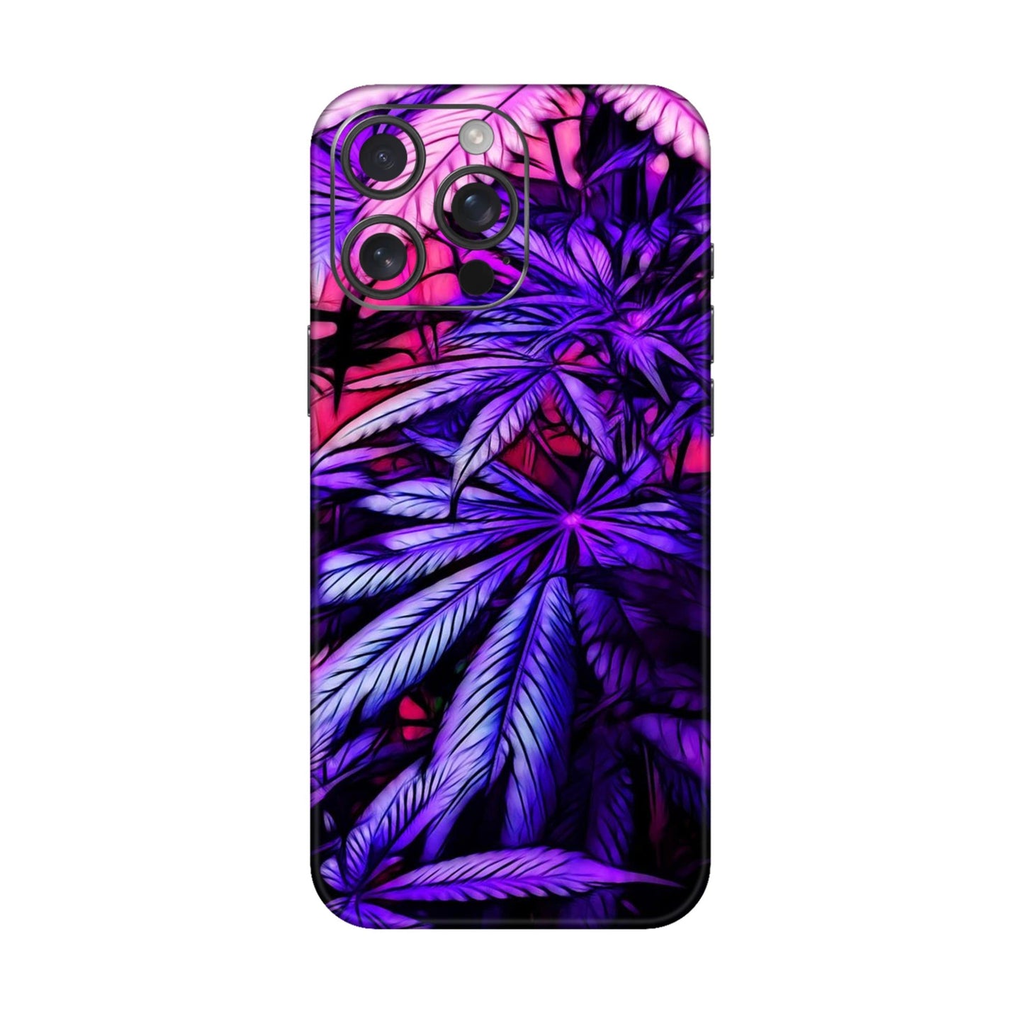 Neon Purple Herb Mobile Skin For iPhone 16 Pro