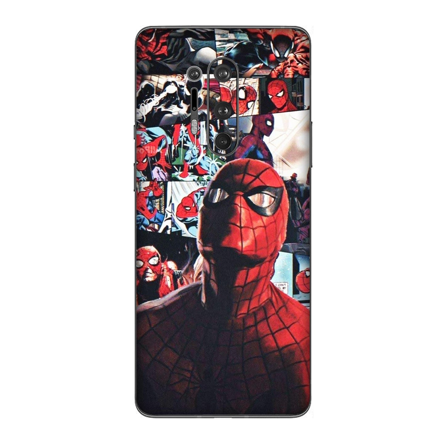 Vintage Spider Man Collage Mobile Skin For OnePlus 8 Pro