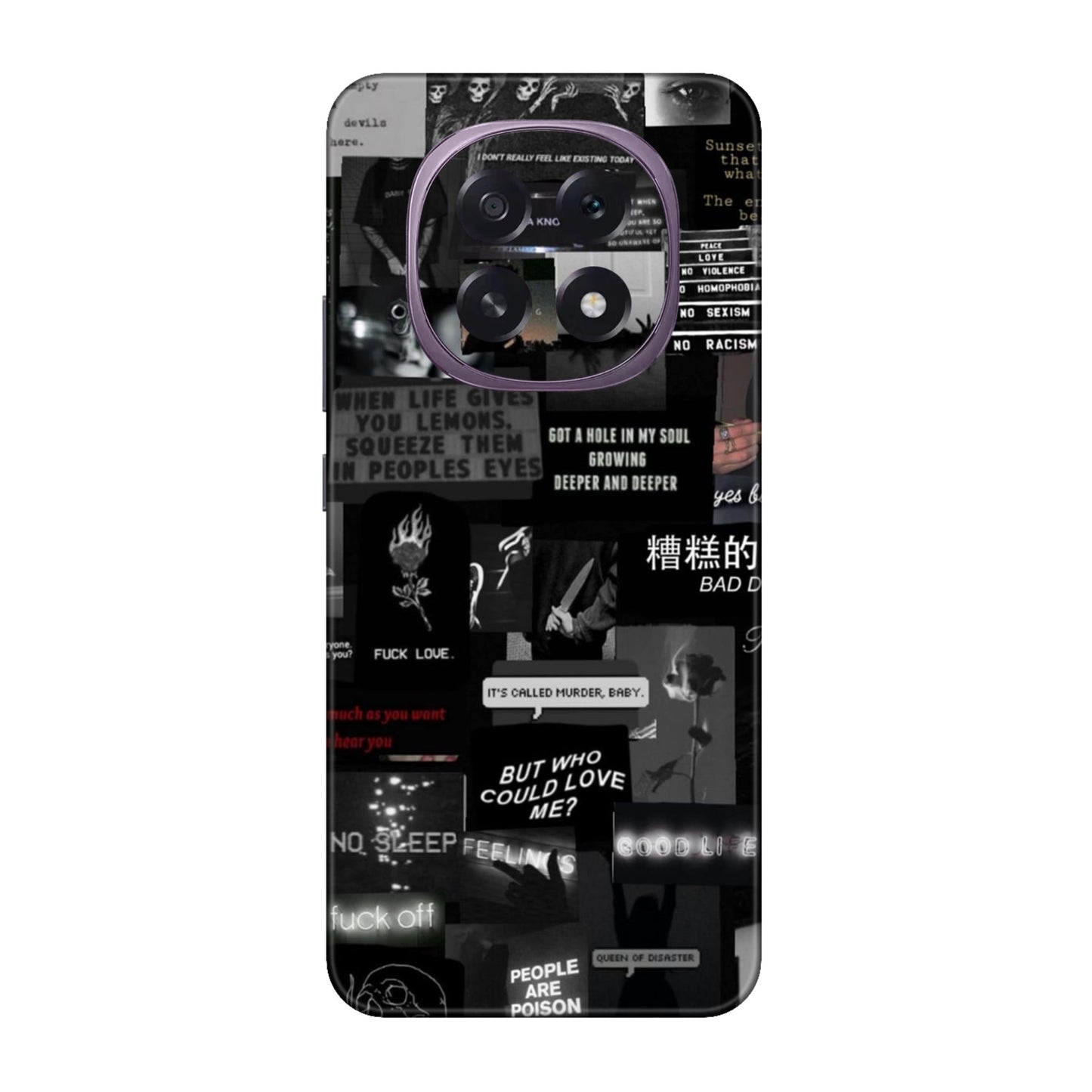 Bad Day Dark Collage Mobile Skin For Oppo F29 5G