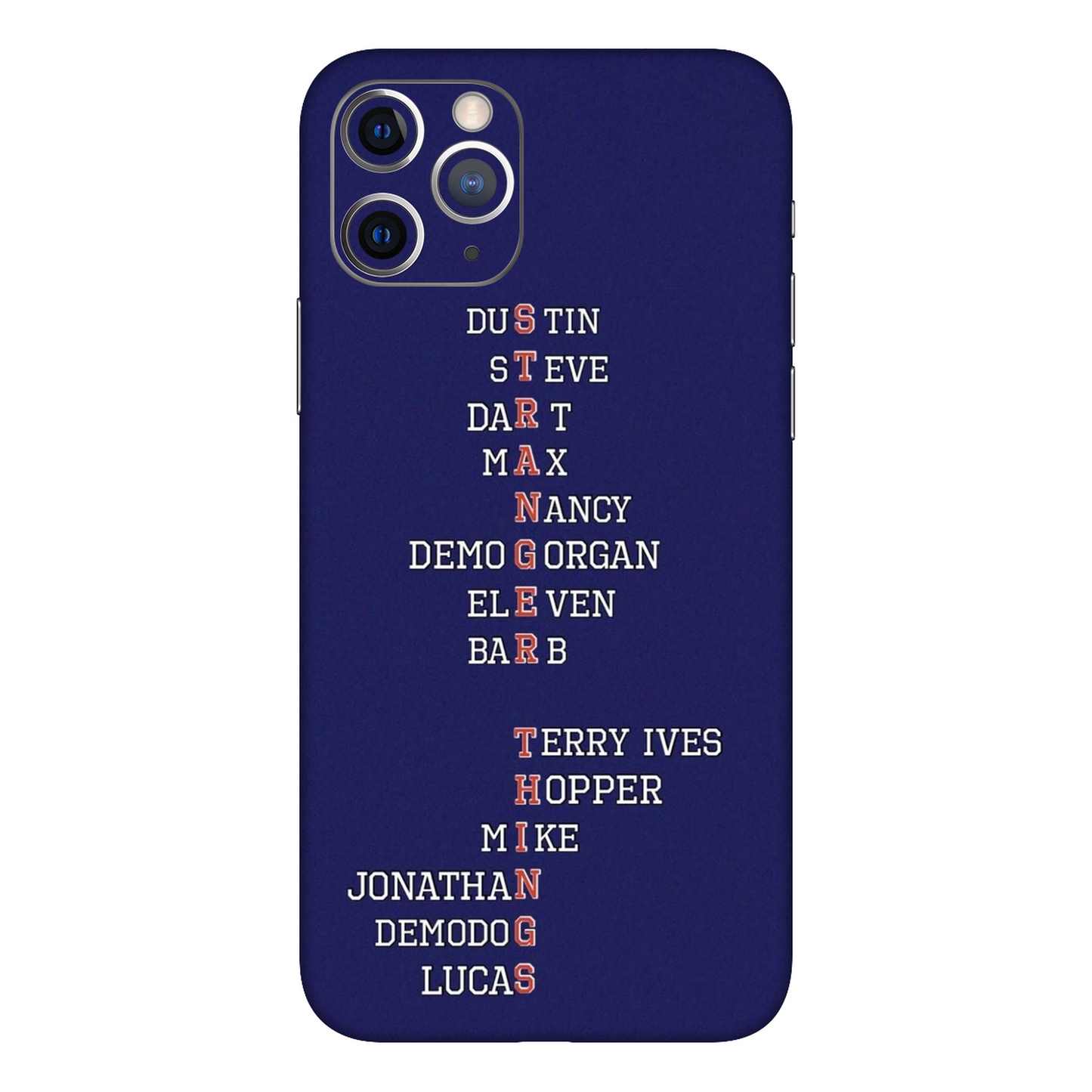 Stranger Things Name Stack Mobile Skin For iPhone 11 Pro