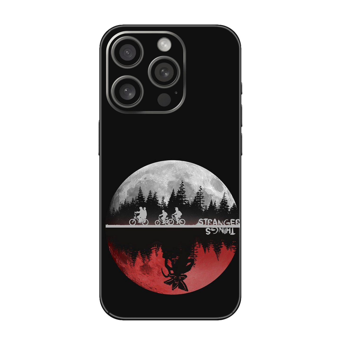 Upside Down Moon Mobile Skin For iPhone 15 Pro