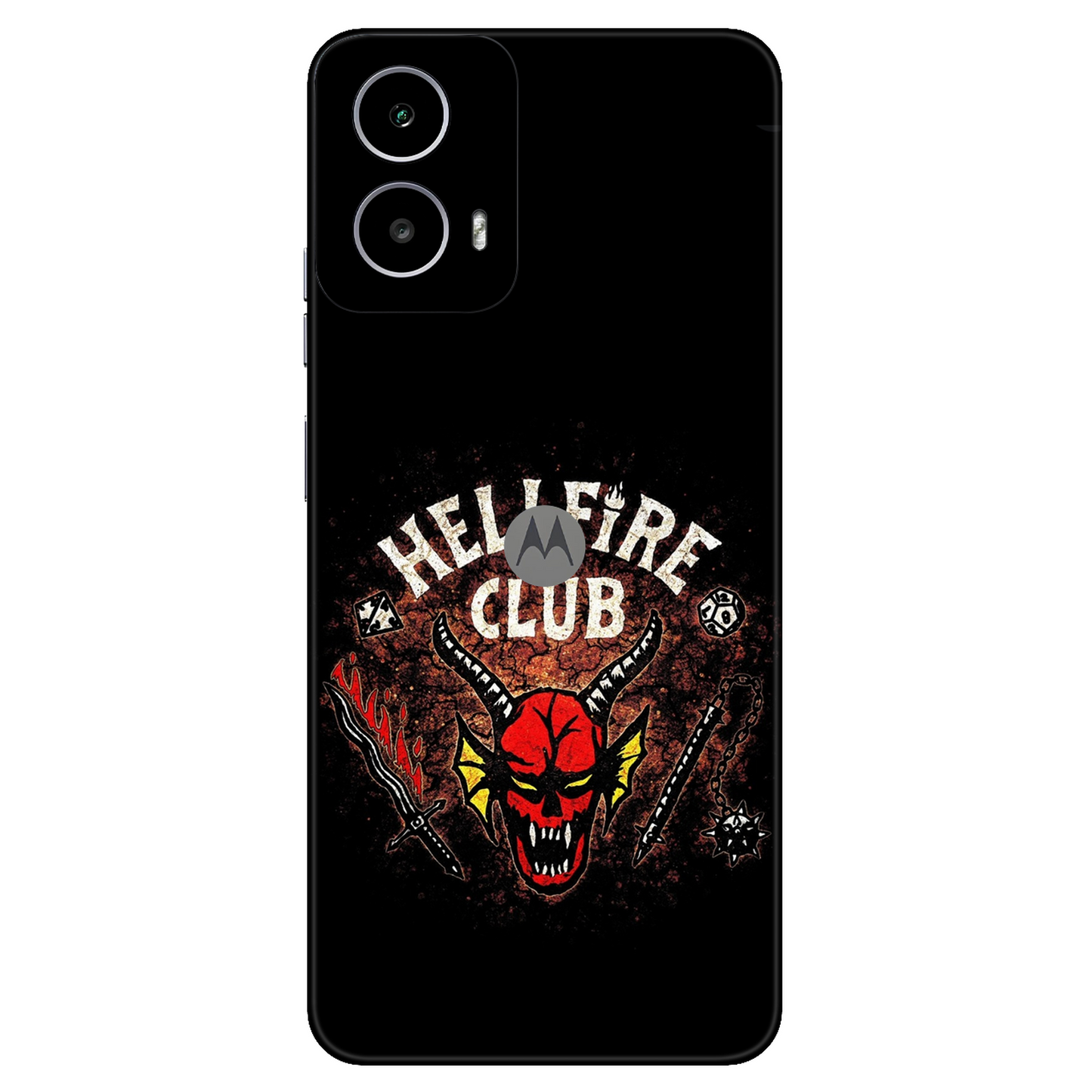Hawkins Hellfire Club Mobile Skin For Motorola G34