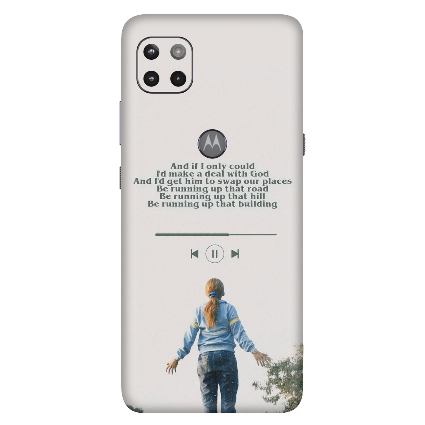 Stranger Things Running Up Mobile Skin For Motorola G