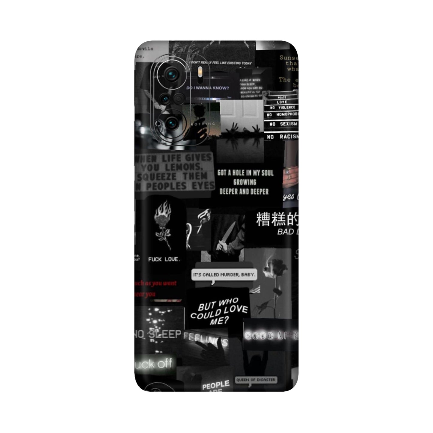 Bad Day Dark Collage Mobile Skin For Mi 11X Pro