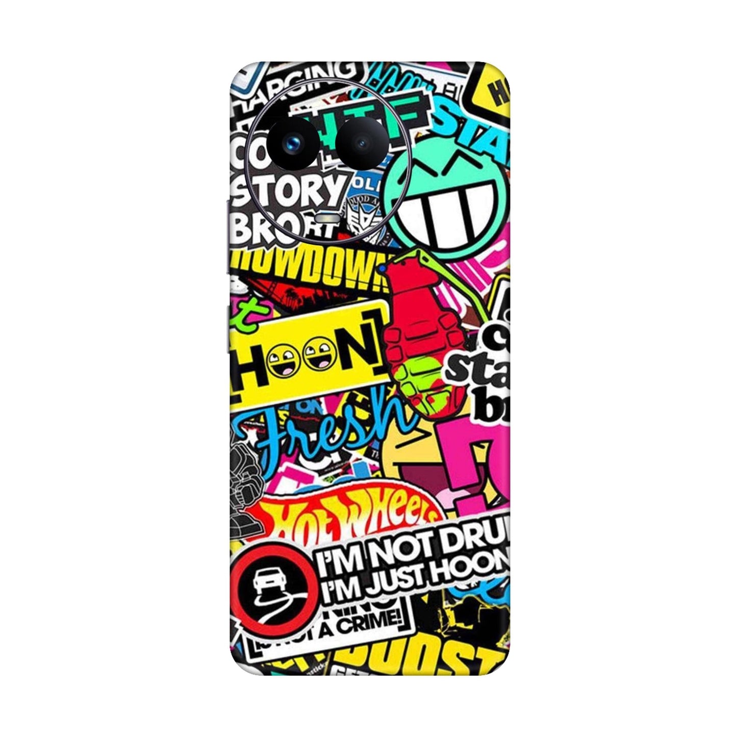 Hoonigan Sticker Bomb Mobile Skin For Realme 11x 5g
