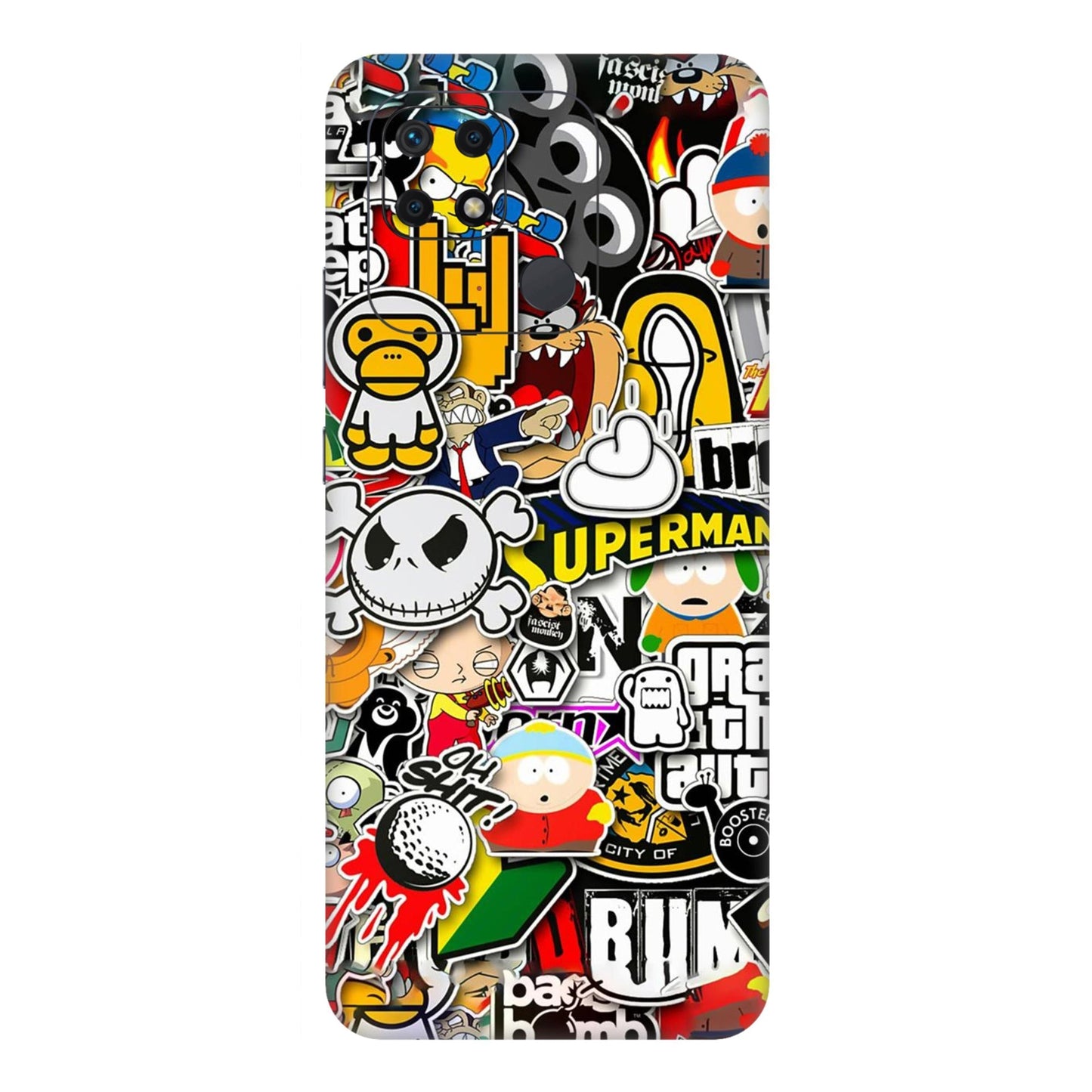 Sukuna Tongue Out Energy Mobile Skin For Redmi 10 Power