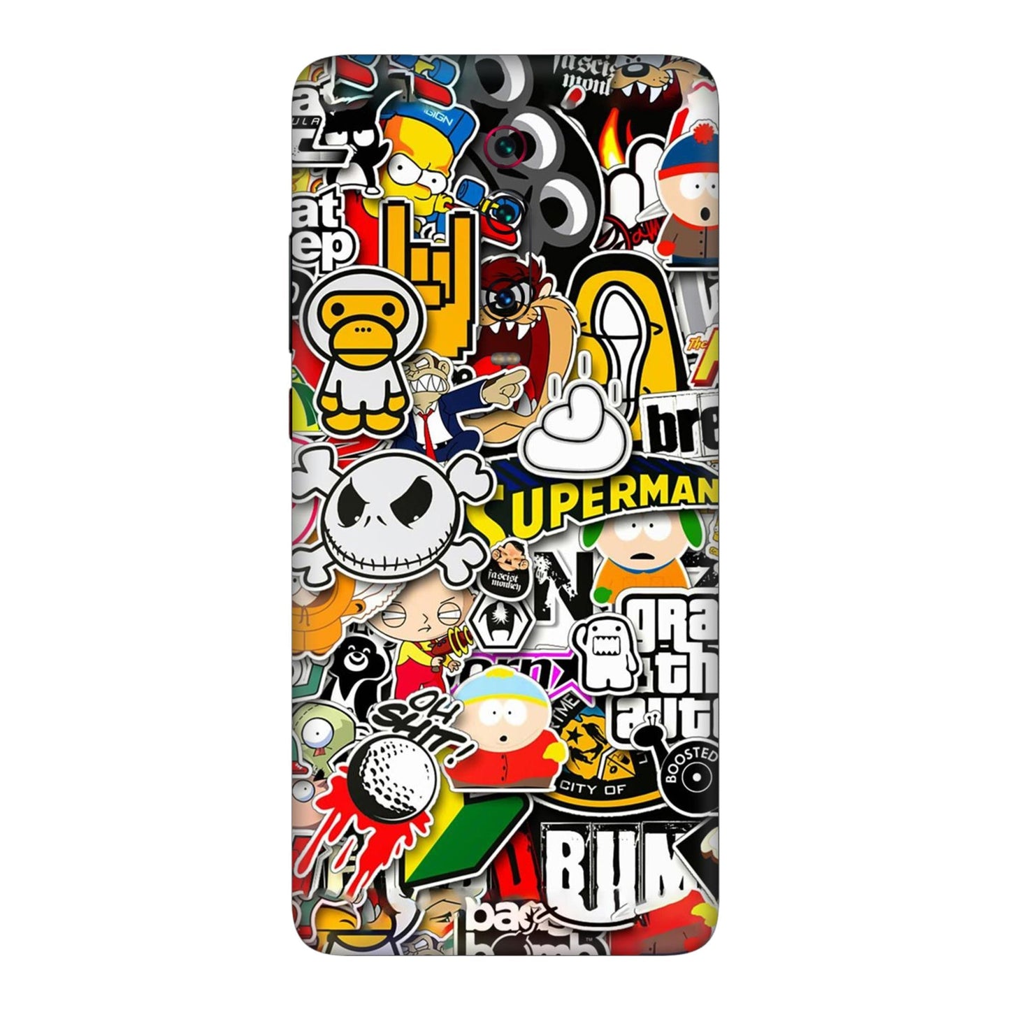 Sukuna Tongue Out Energy Mobile Skin For Redmi K20