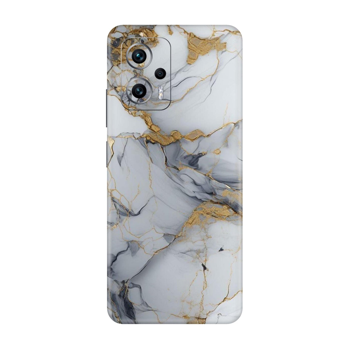 White Gold Luxury Marble Mobile Skin For Redmi K50i 5g