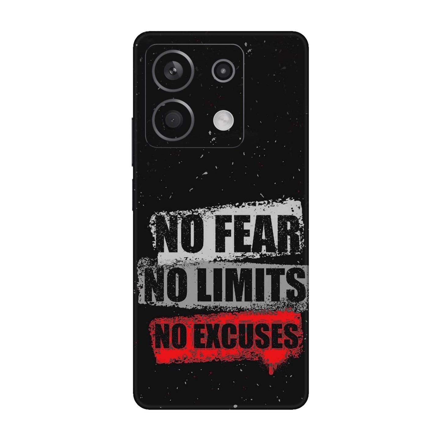 No Fear No Limits Mobile Skin For Redmi Note 13 5g