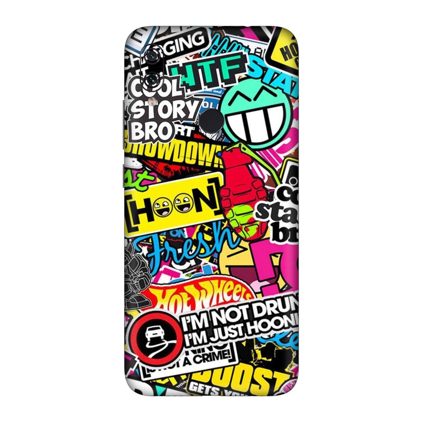 Hoonigan Sticker Bomb Mobile Skin For Redmi Note 7 Pro