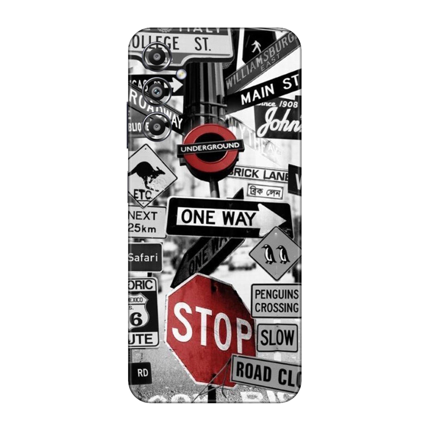Global Urban Sign Bomb Mobile Skin For Samsung Galaxy M14 4g