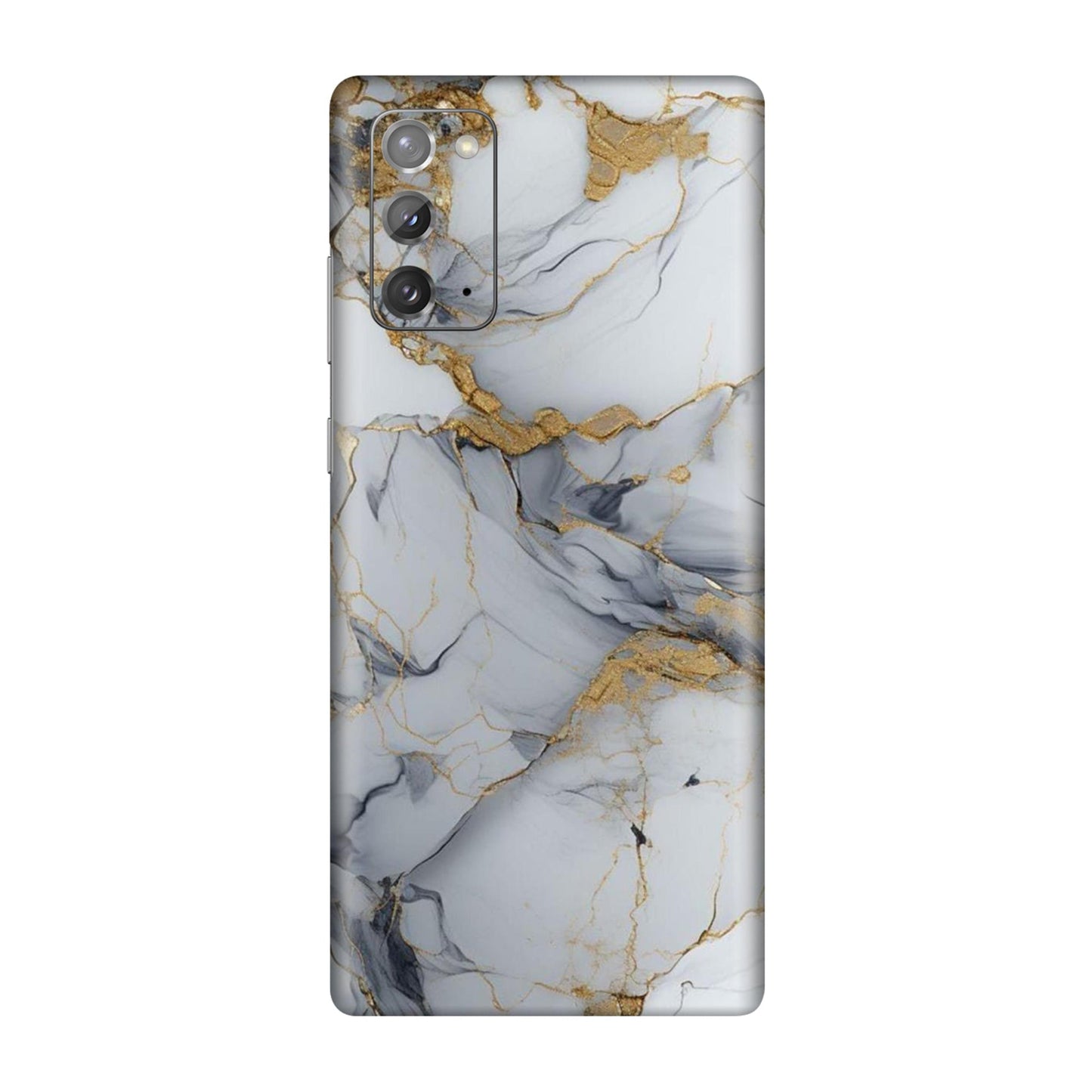 White Gold Luxury Marble Mobile Skin For Samsung Galaxy Note 20