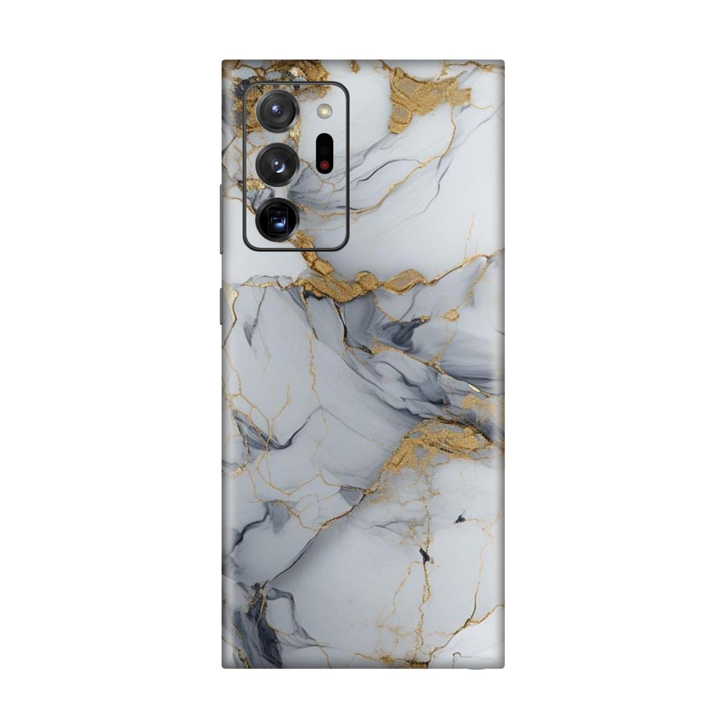 White Gold Luxury Marble Mobile Skin For Samsung Galaxy Note 20 Ultra