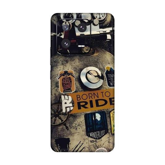 Born to Ride World Map Mobile Skin For Xiaomi 13 Pro 5g