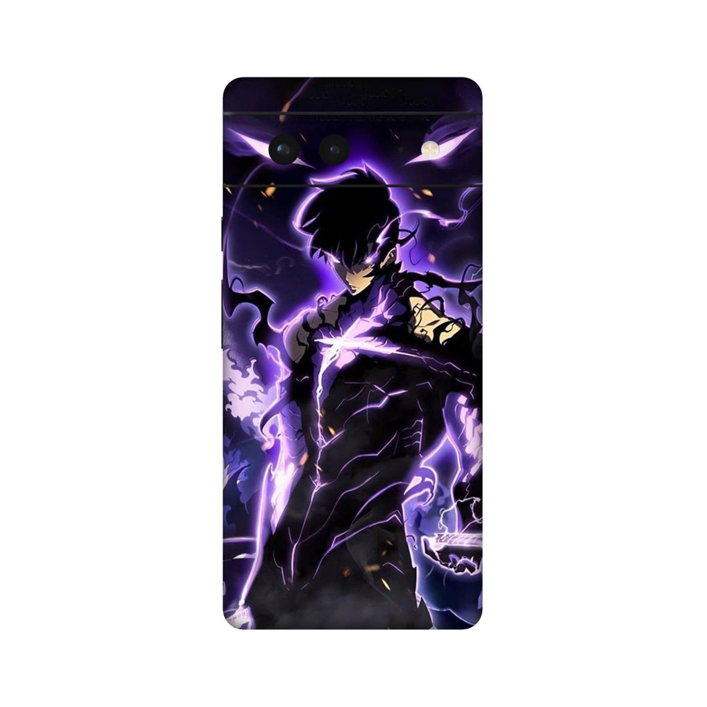 Solo Leveling Shadow Monarch Rise Mobile Skin For Google Pixel 6