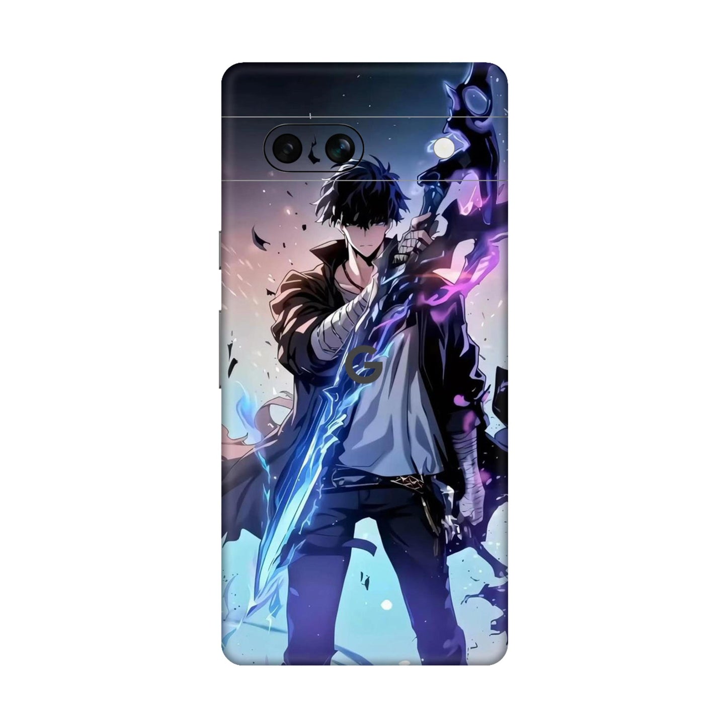 Sung Jin Woo Minimal Aura Mobile Skin For Google Pixel 7a