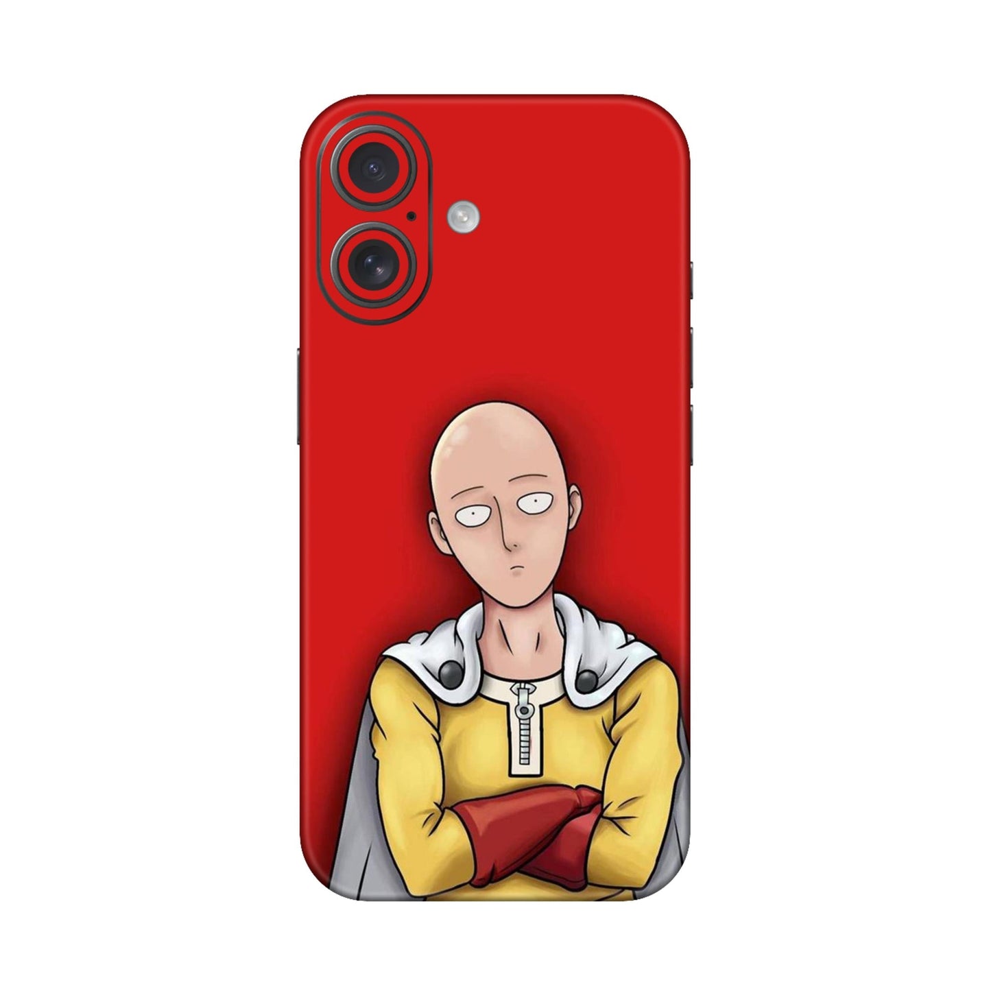 Saitama One Punch Man Mobile Skin For iPhone 16