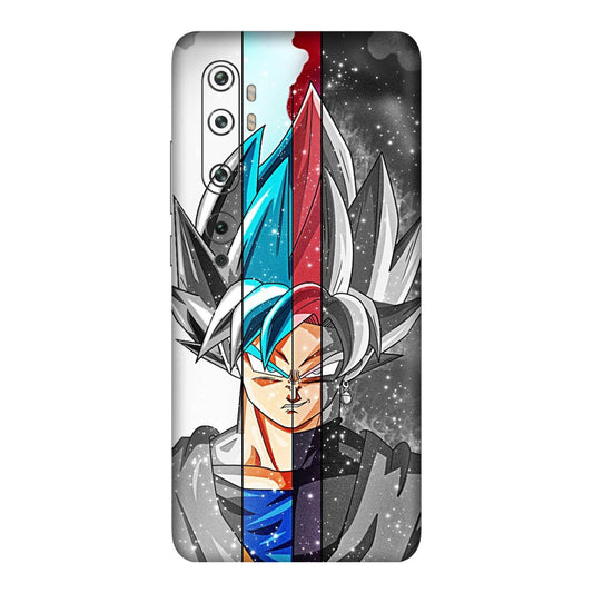 Goku Black & Whaite Mobile Skin For Mi Note 10 Pro