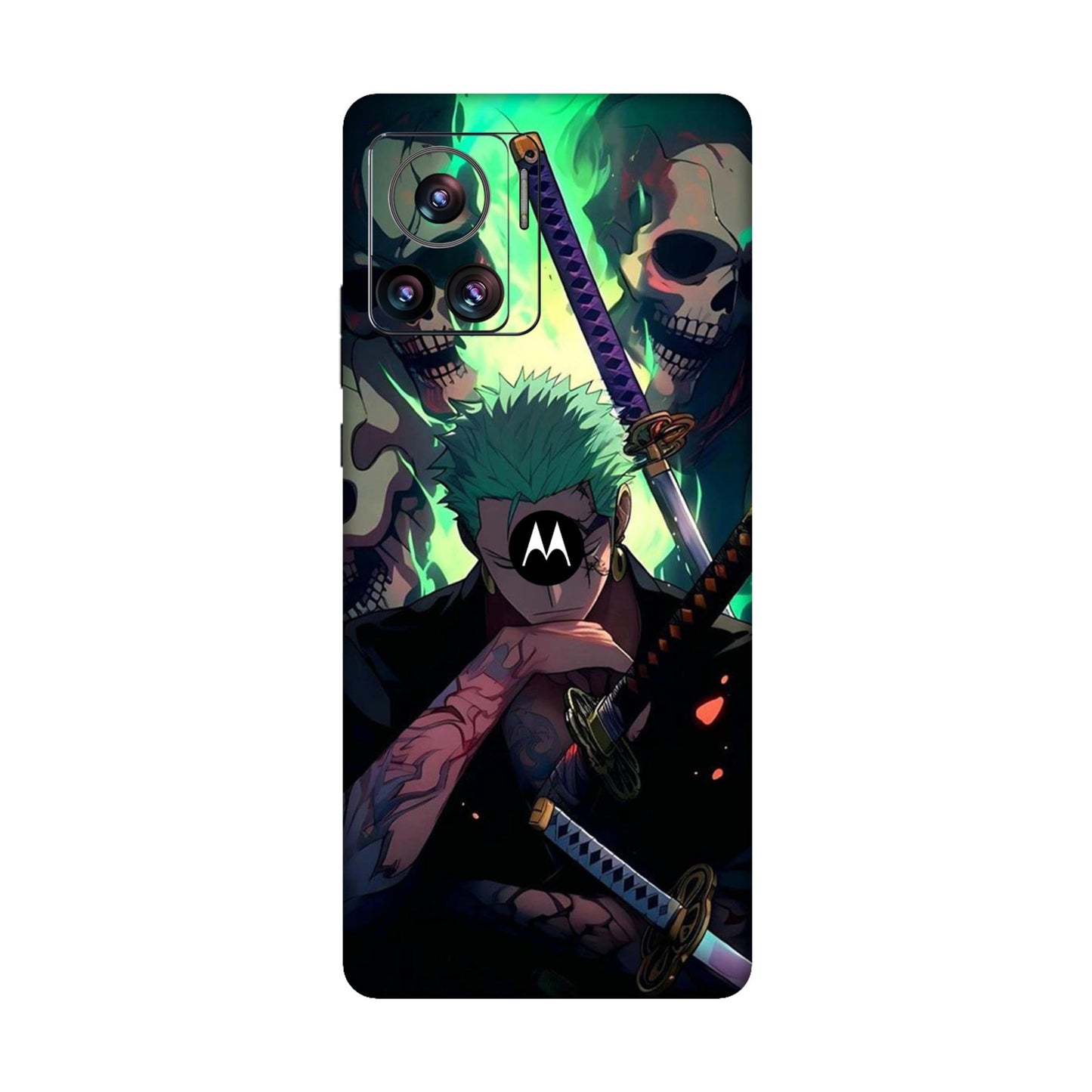 Demon Hunter Zoro Three Sword Inferno Mobile Skin For Motorola Edge 30 Ultra 5G