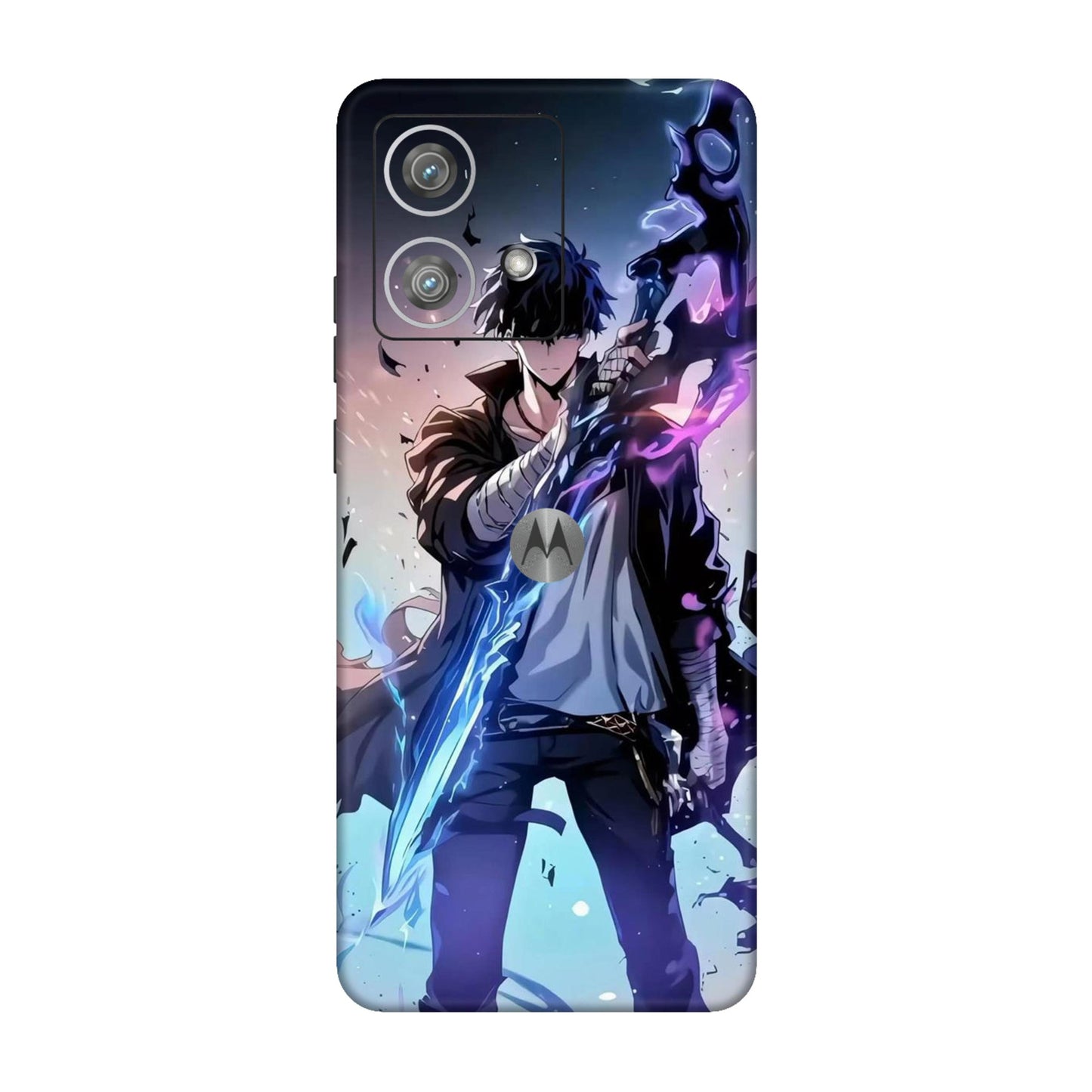 Sung Jin Woo Minimal Aura Mobile Skin For Motorola Edge 40 Neo 5G